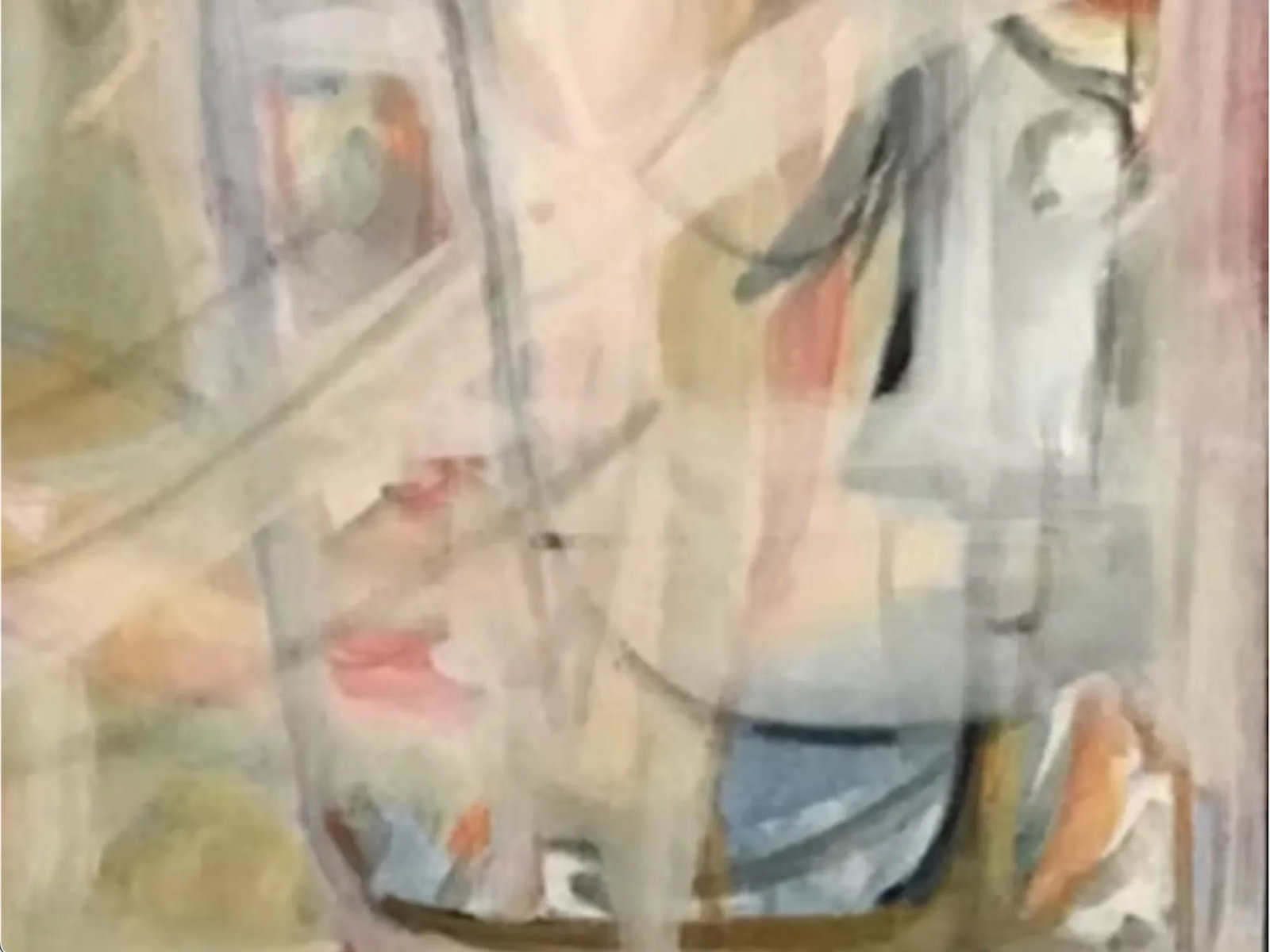 "Around and Back", 2003 Abstract, Contemporary, Mixed Media, Fine Art Painting on Canvas by Joe Gins - 7