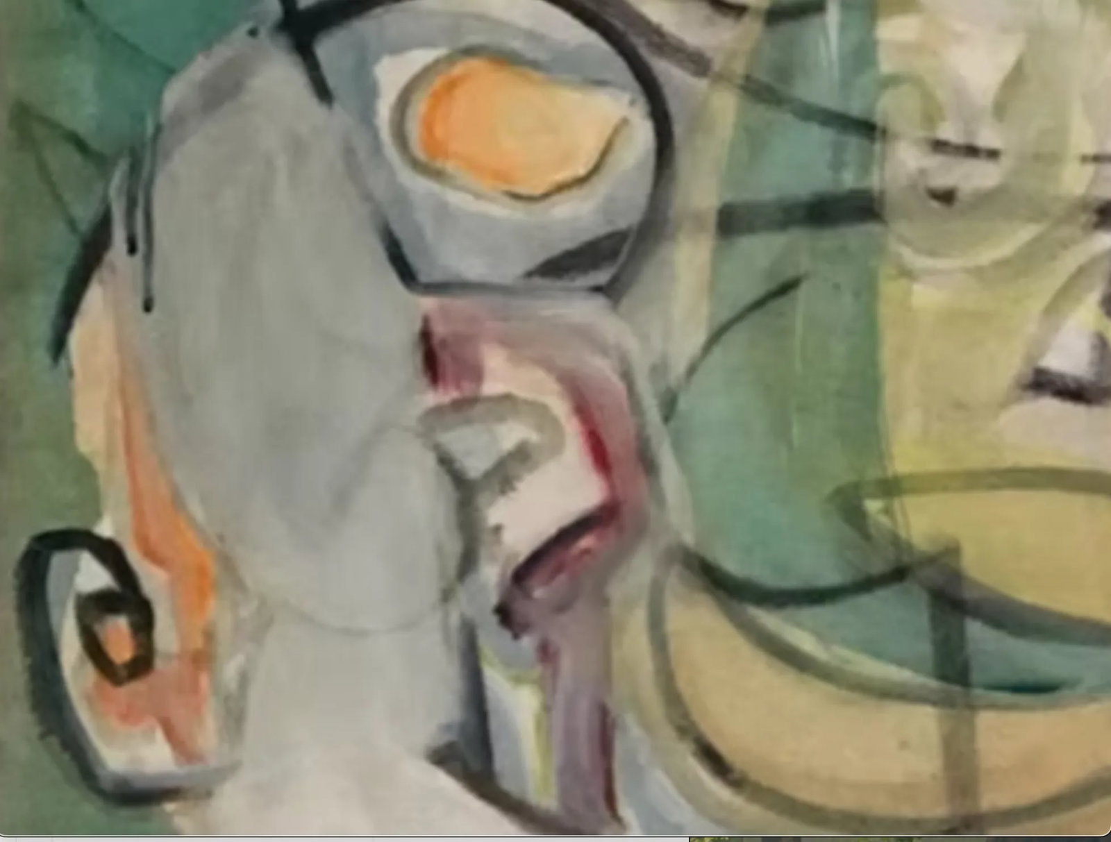 "Around and Back", 2003 Abstract, Contemporary, Mixed Media, Fine Art Painting on Canvas by Joe Gins - 9