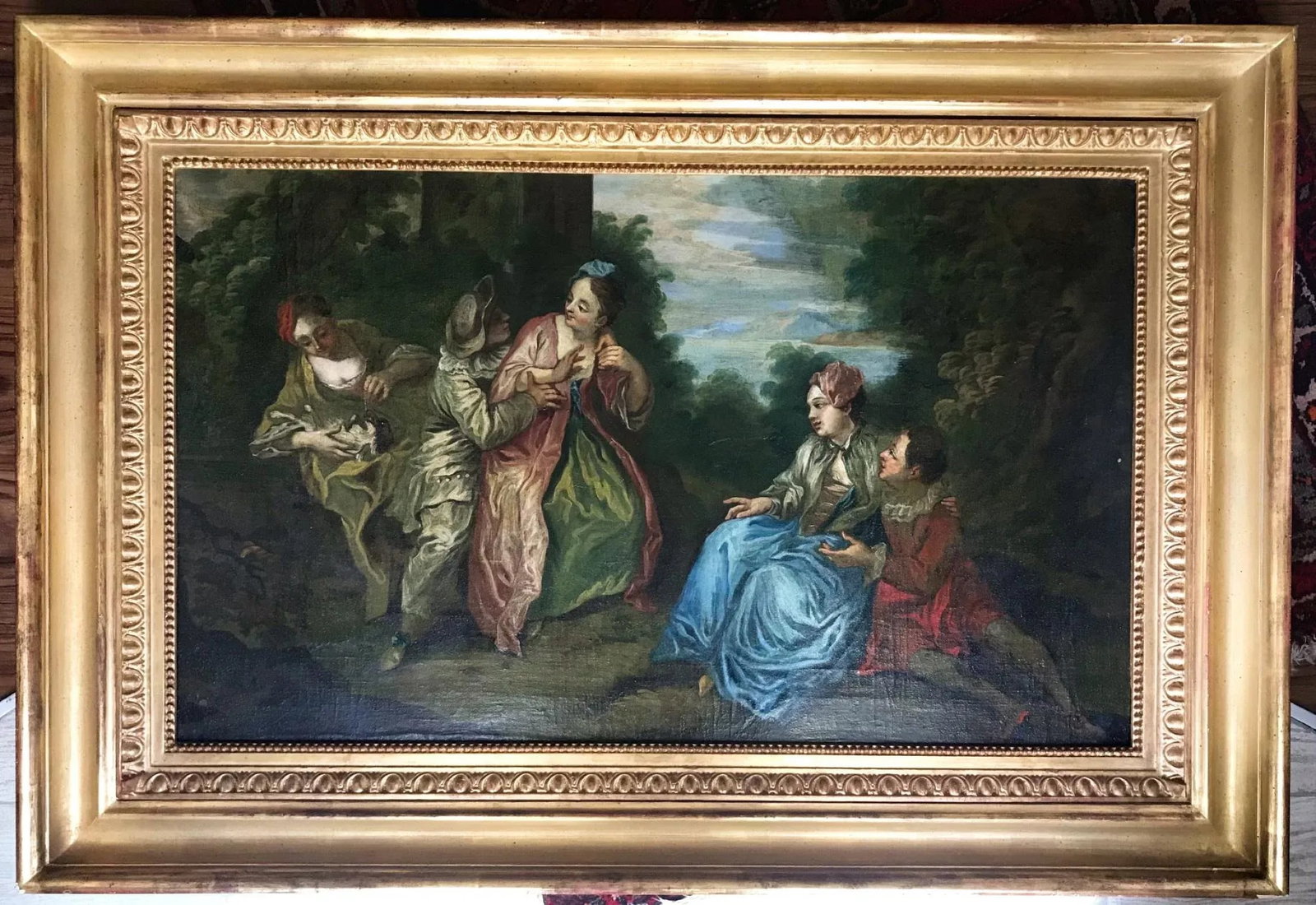 18th Century Figurative French Rococo Oil Painting After Francois Boucher, Framed - 12