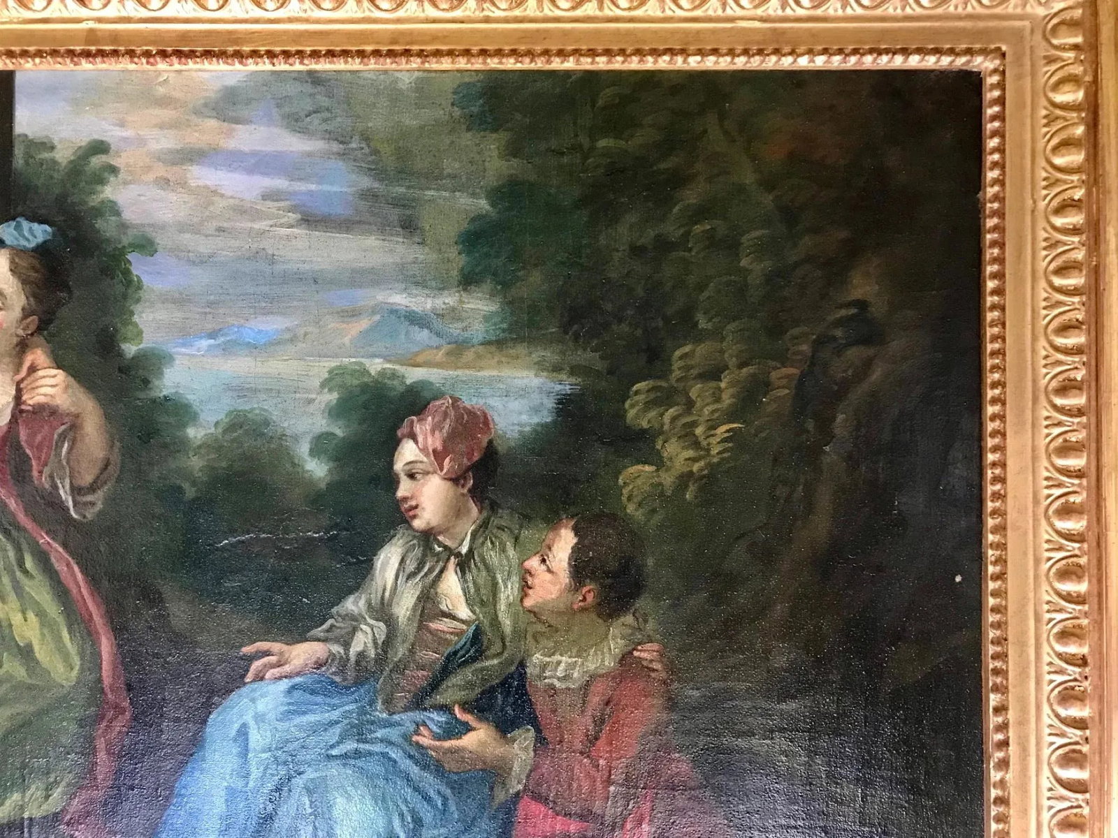 18th Century Figurative French Rococo Oil Painting After Francois Boucher, Framed - 2