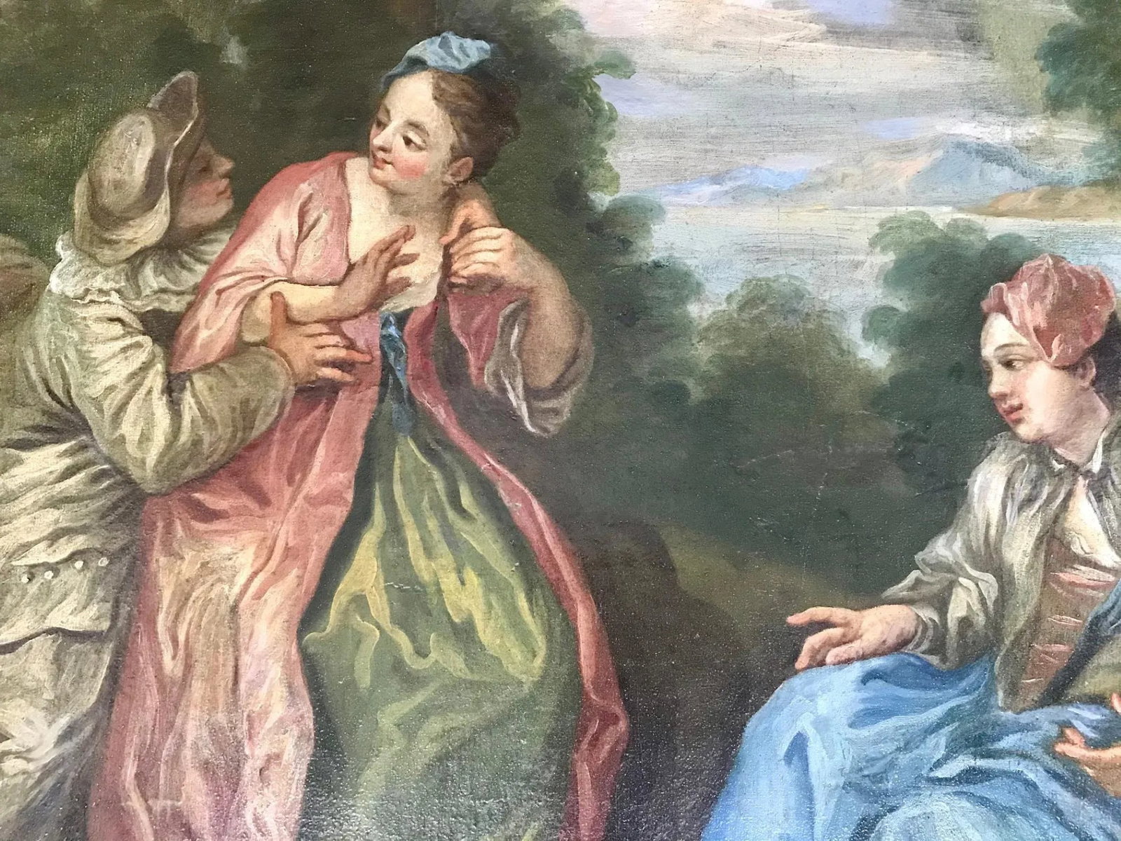 18th Century Figurative French Rococo Oil Painting After Francois Boucher, Framed - 9