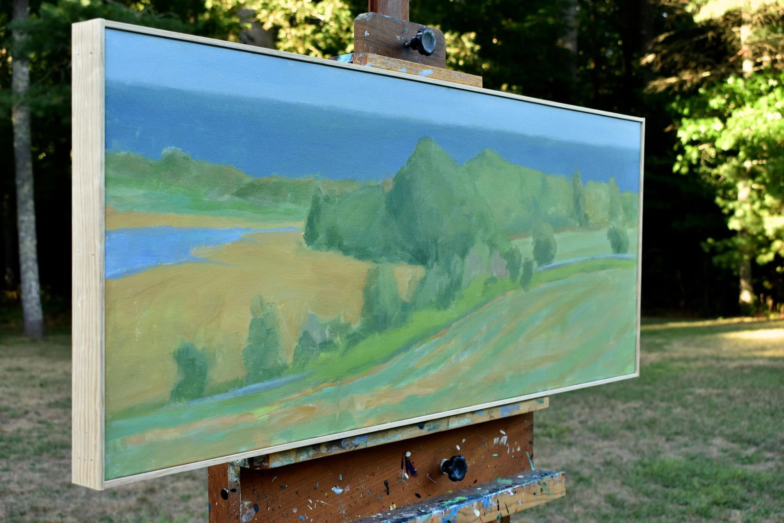 Contemporary Coastal Framed Painting, Late Summer at the Coast, by Stephen Remick - 10
