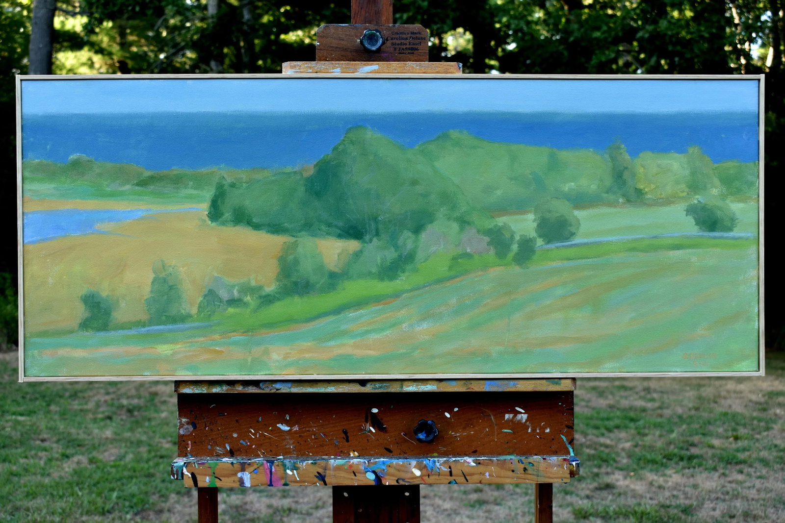 Contemporary Coastal Framed Painting, Late Summer at the Coast, by Stephen Remick - 11