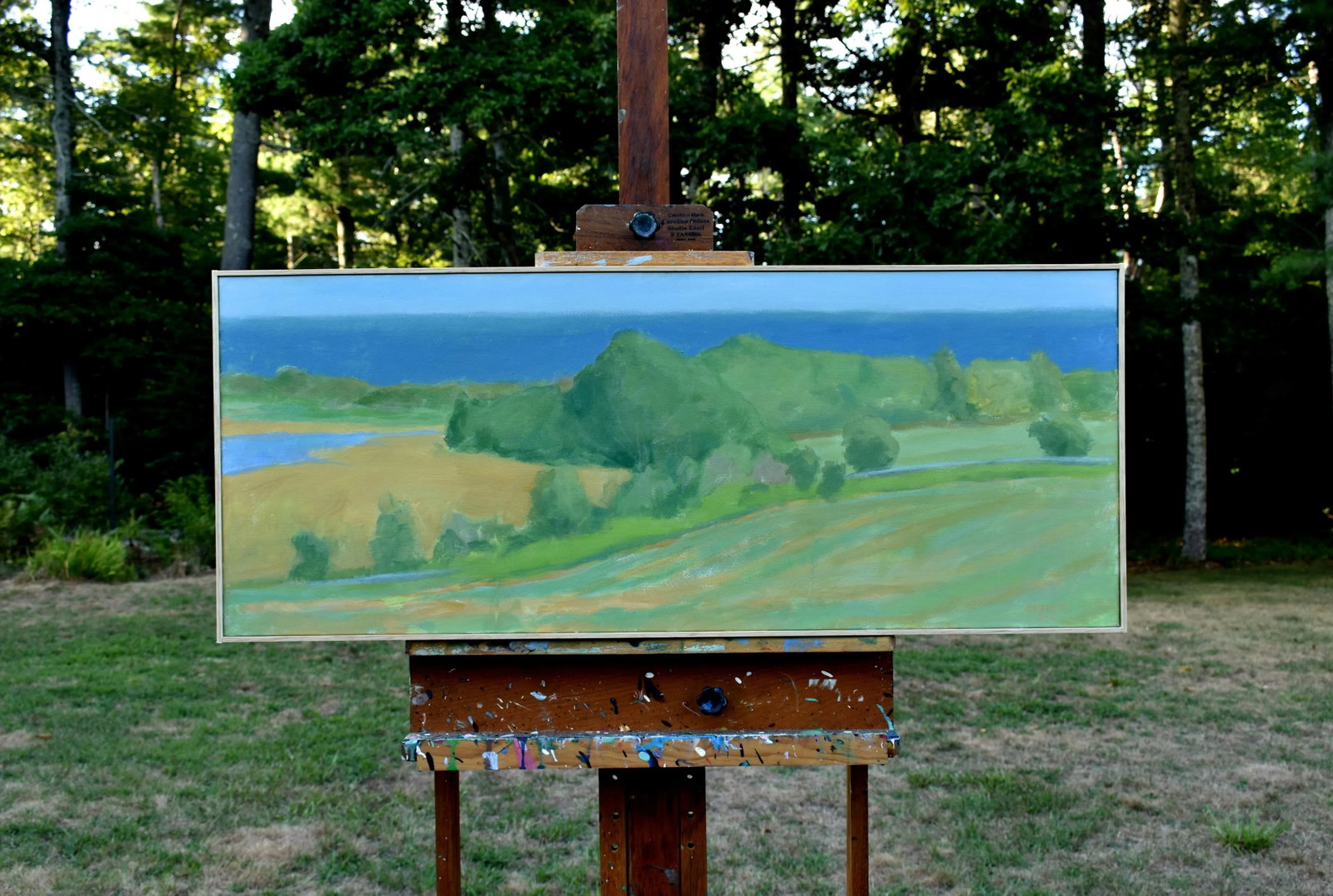 Contemporary Coastal Framed Painting, Late Summer at the Coast, by Stephen Remick - 12