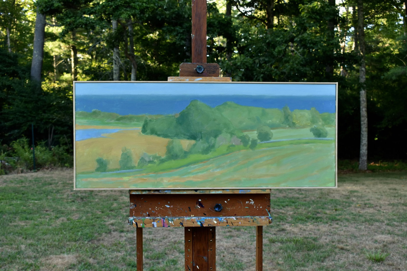 Contemporary Coastal Framed Painting, Late Summer at the Coast, by Stephen Remick - 3
