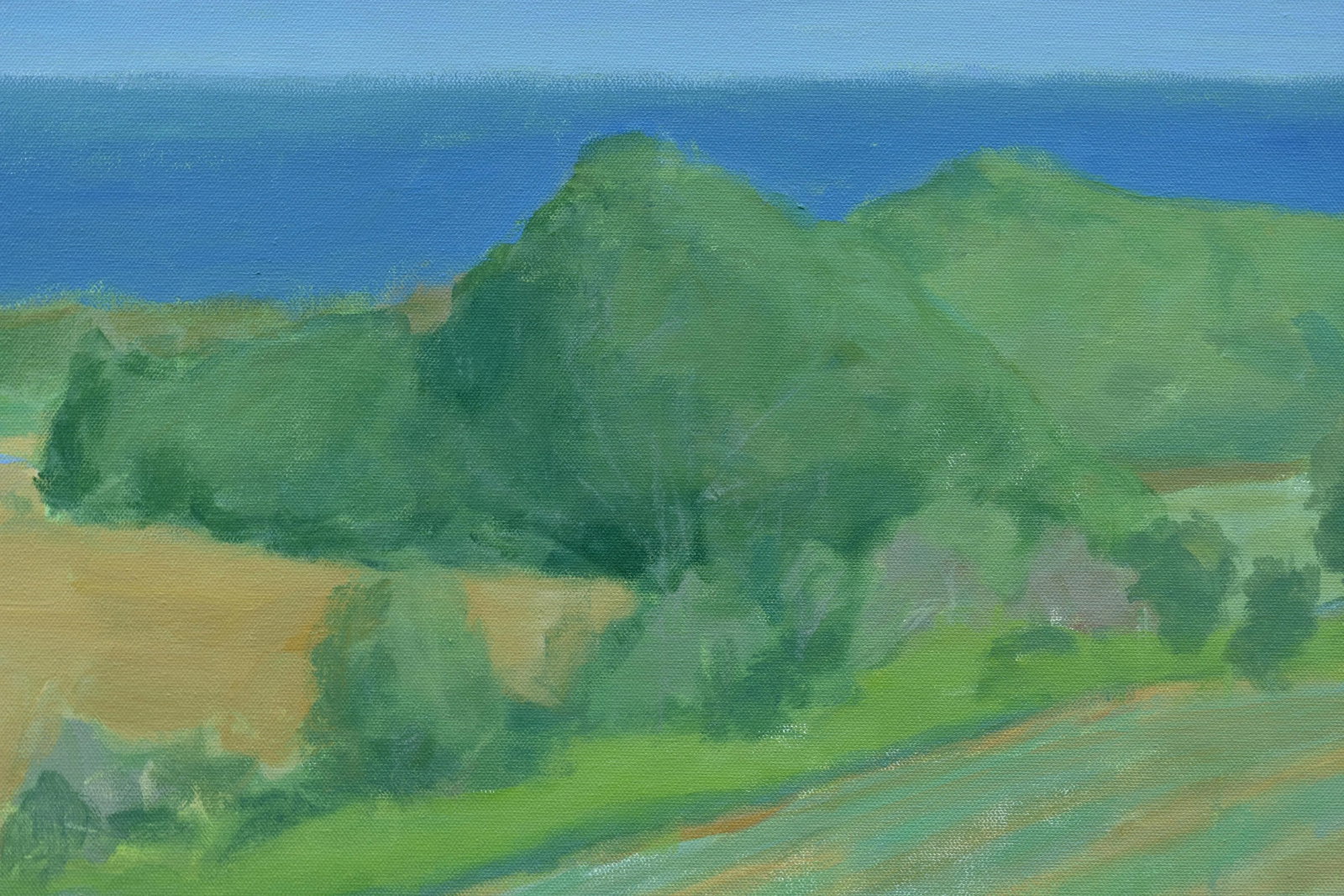Contemporary Coastal Framed Painting, Late Summer at the Coast, by Stephen Remick - 5
