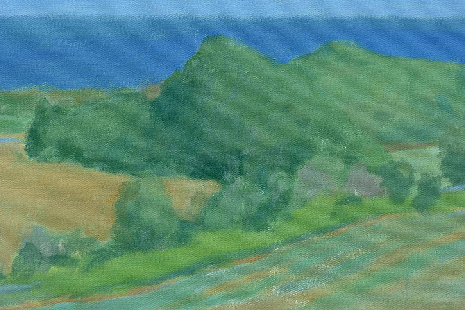 Contemporary Coastal Framed Painting, Late Summer at the Coast, by Stephen Remick - 6