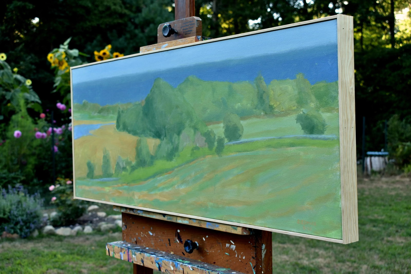 Contemporary Coastal Framed Painting, Late Summer at the Coast, by Stephen Remick - 9
