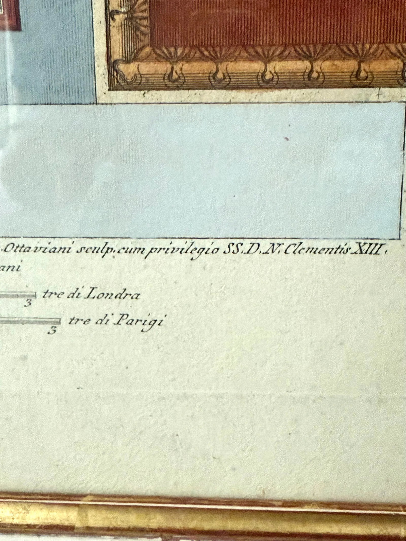 18th C. Hand Colored Engraving From the Raphael Loggia at the Vatican - 8