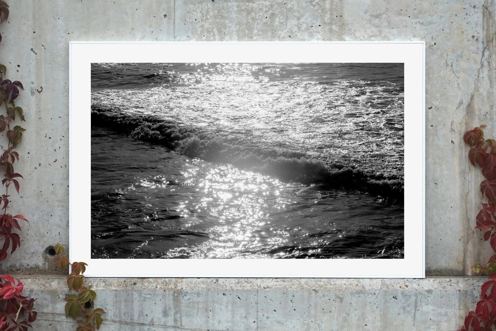 "Pacific Sunset Waves" Contemporary Seascape Giclee Print by Kind of Cyan - 2