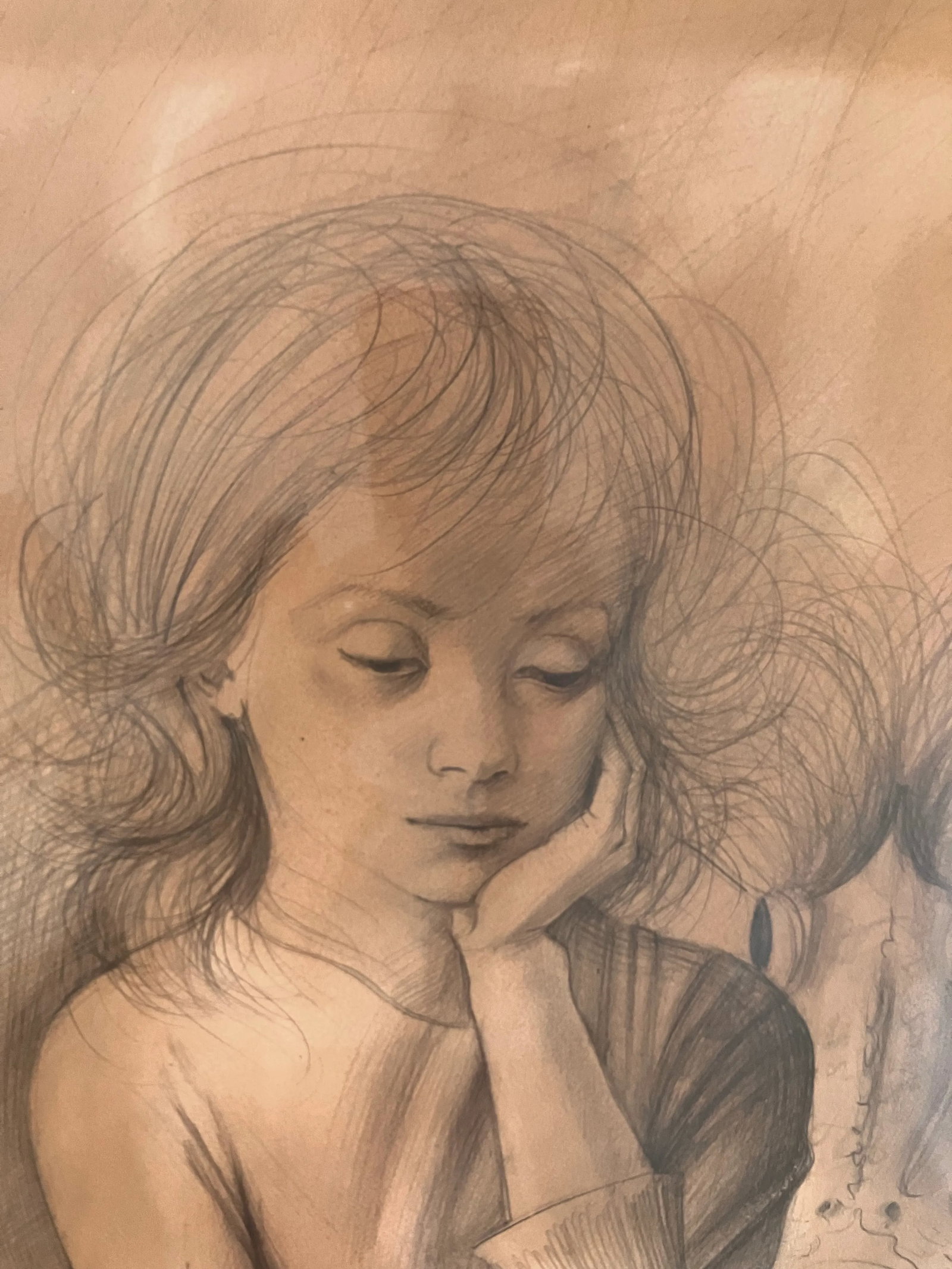 1970s Jean-Pierre Alaux Mythical Painting Young Lady and Surrealist Man - 9