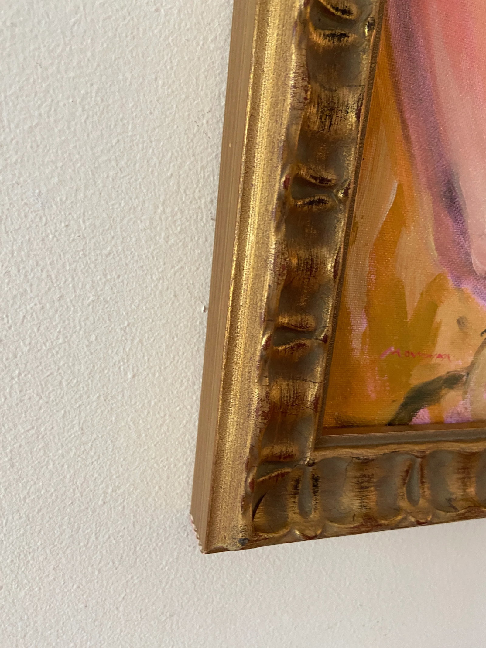 Close Up Nude Oil Painting by Marina Movshina, Framed - 4
