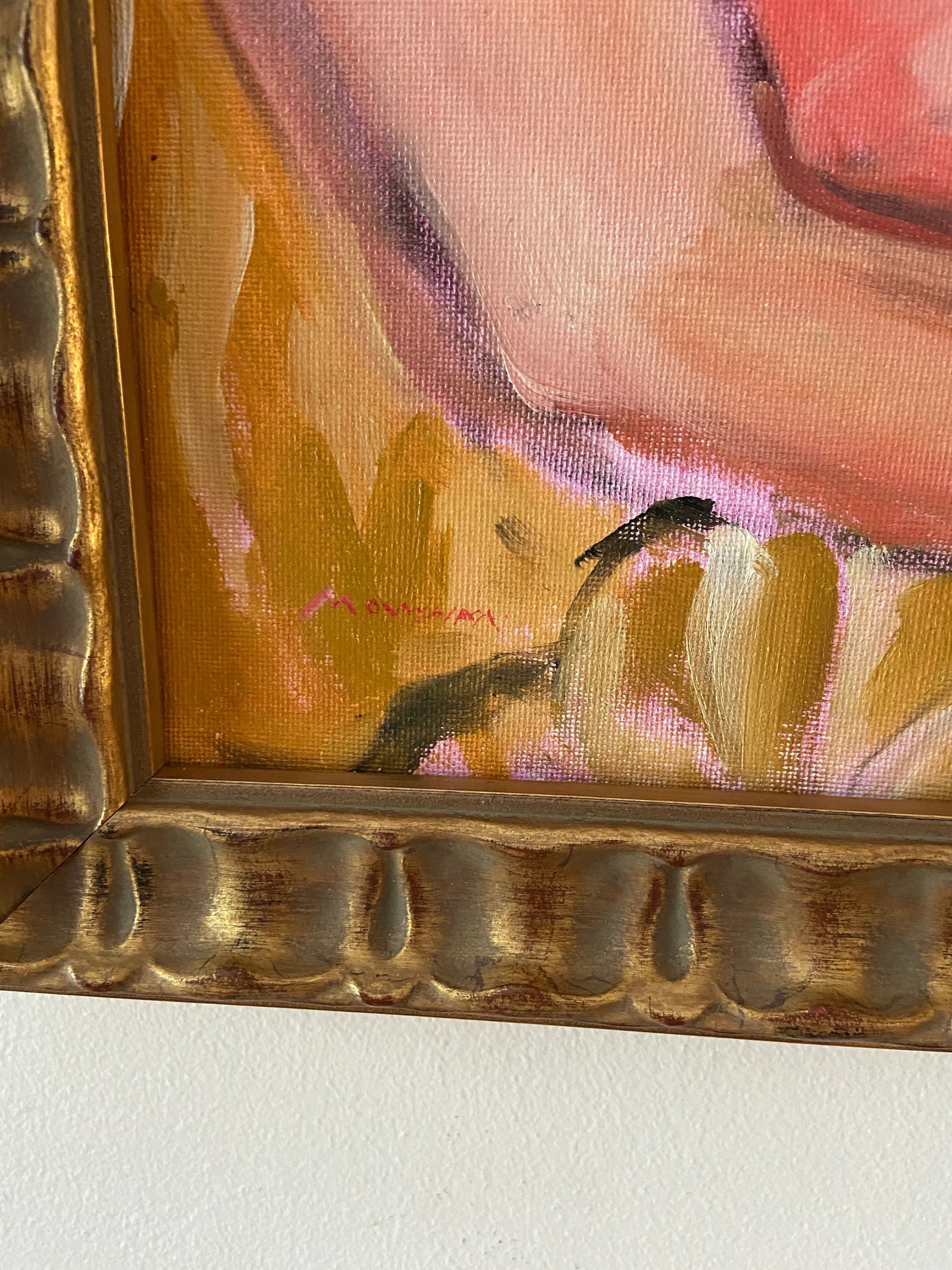 Close Up Nude Oil Painting by Marina Movshina, Framed - 5