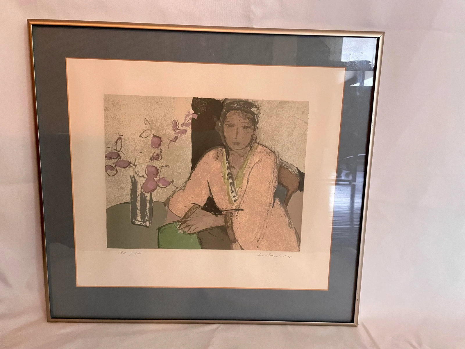 1950s Aldo Salvadori Lithograph, Framed - 4