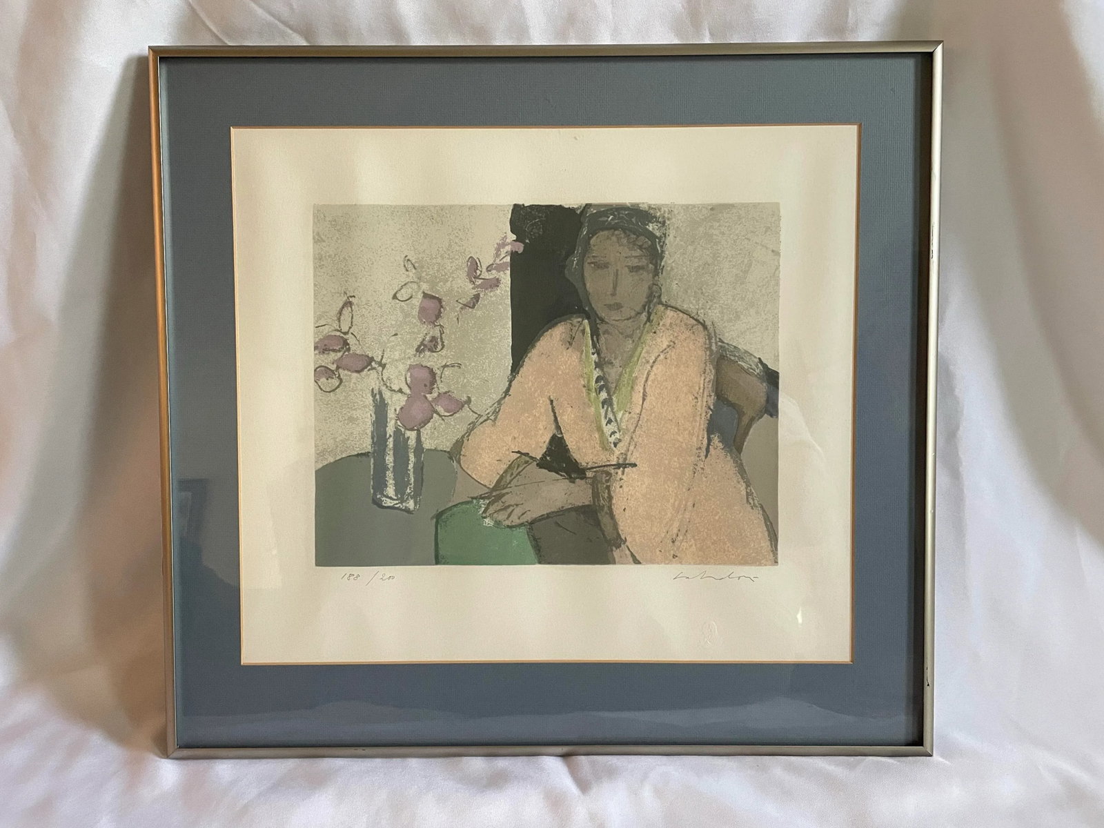 1950s Aldo Salvadori Lithograph, Framed - 5