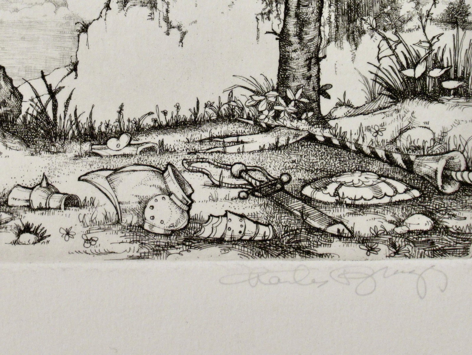 Charles Bragg Medieval Erotic Scene C. 1980 Reproduction Print - 5