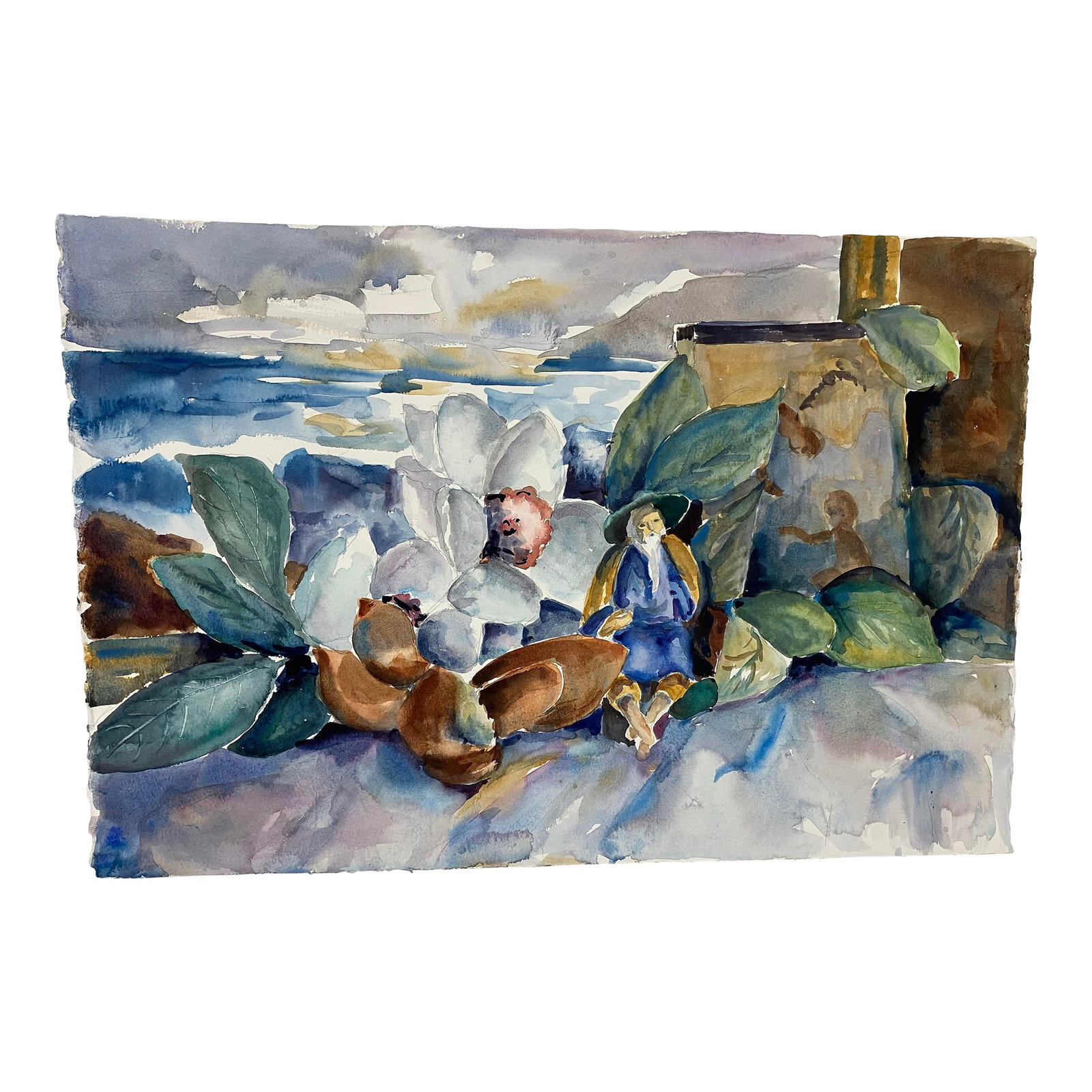 1970s Original Watercolor by Christine Pitman 524 (1 of 5)