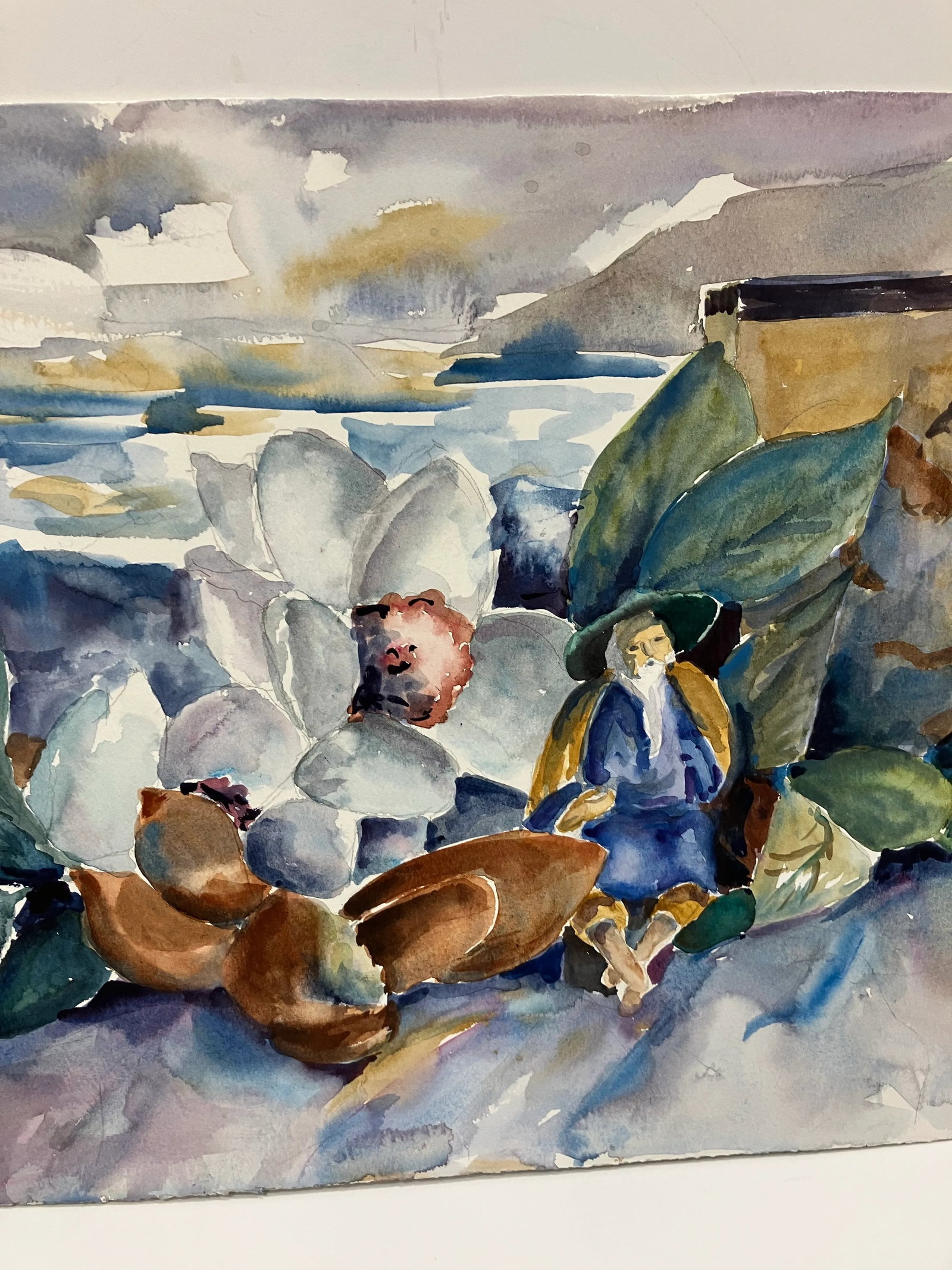 1970s Original Watercolor by Christine Pitman 524 - 5