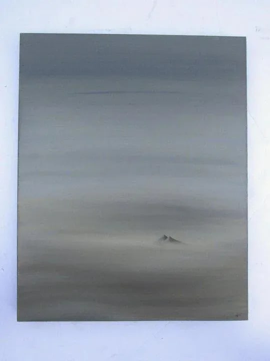 2000 "Mountain Peaks" Contemporary Minimalist Painting by Andrew Miller - 6