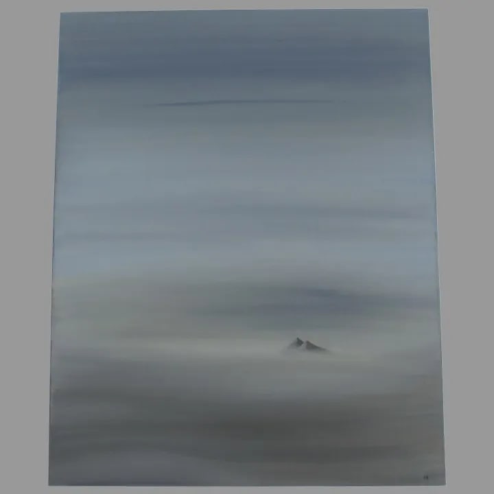2000 "Mountain Peaks" Contemporary Minimalist Painting by Andrew Miller - 8