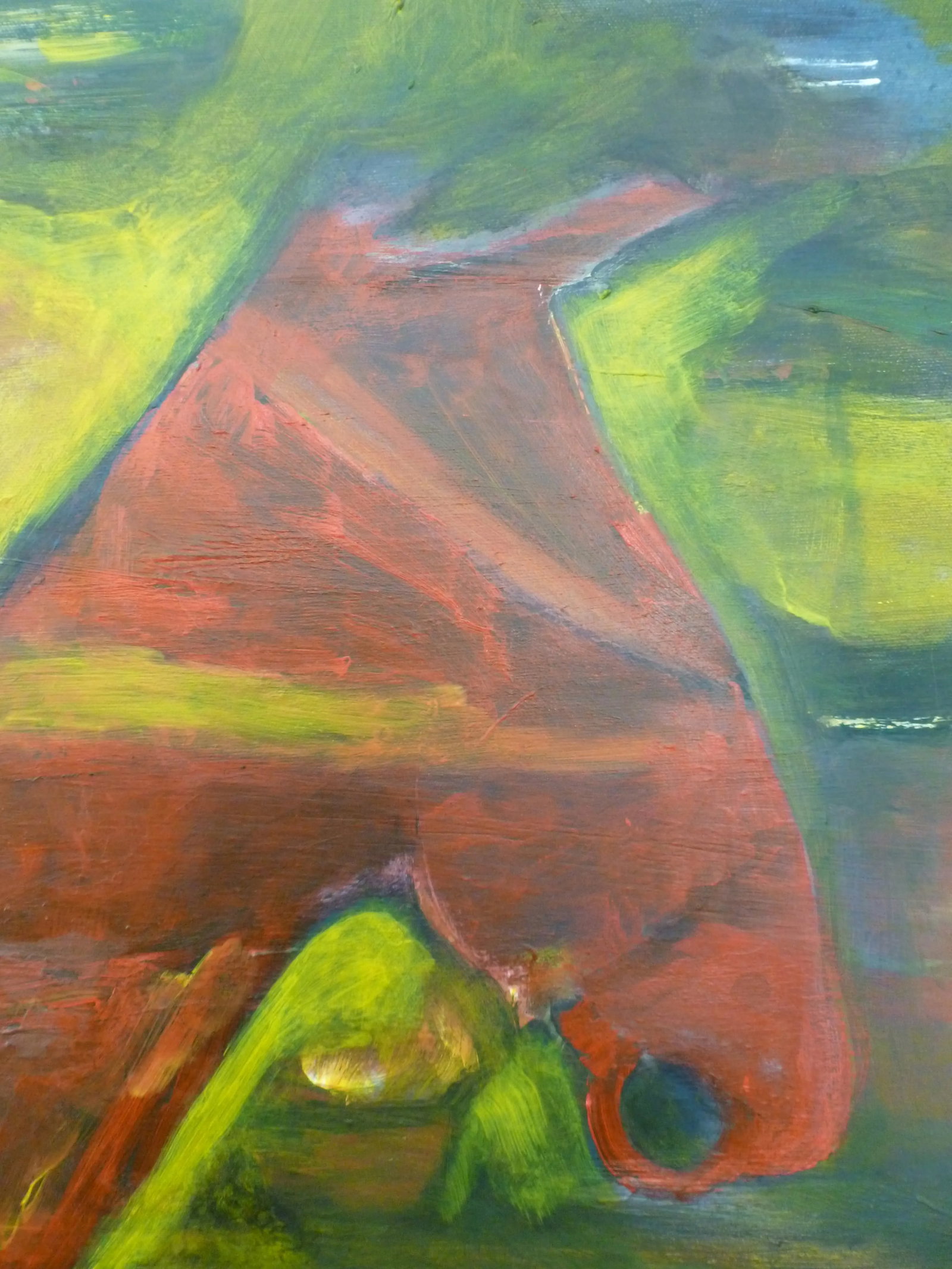 "Pegasus" Abstract Oil and Acrylic Horse Painting by Scott Spencer - 3