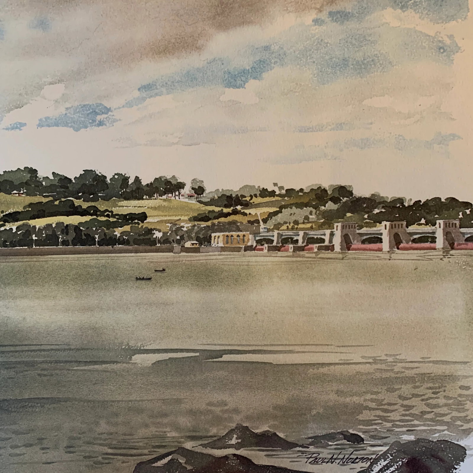 Mid 20th Century Architectural and Coastal Prints - Set of 3 - 11
