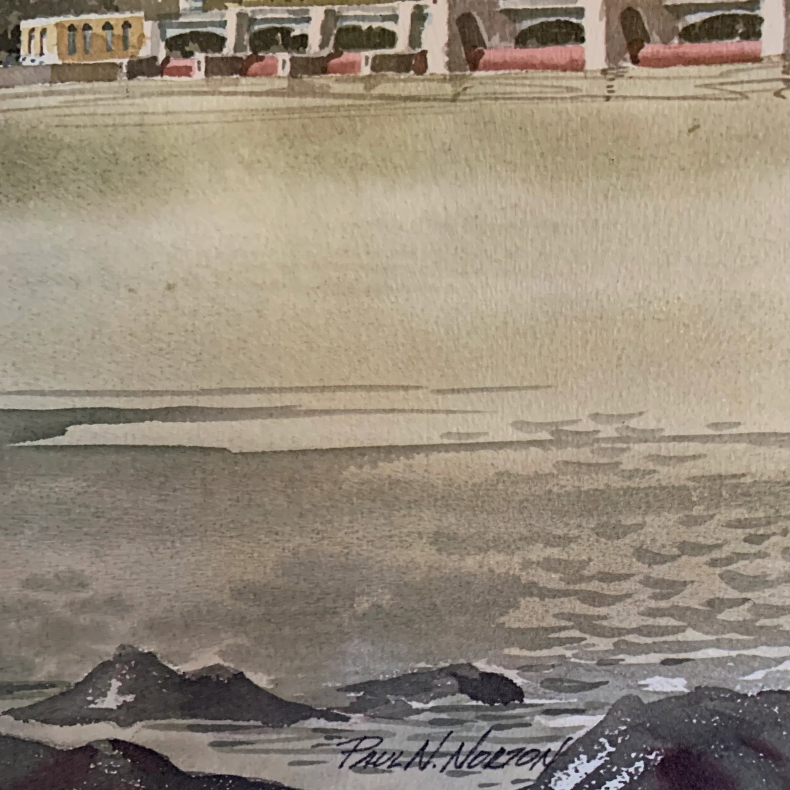 Mid 20th Century Architectural and Coastal Prints - Set of 3 - 12