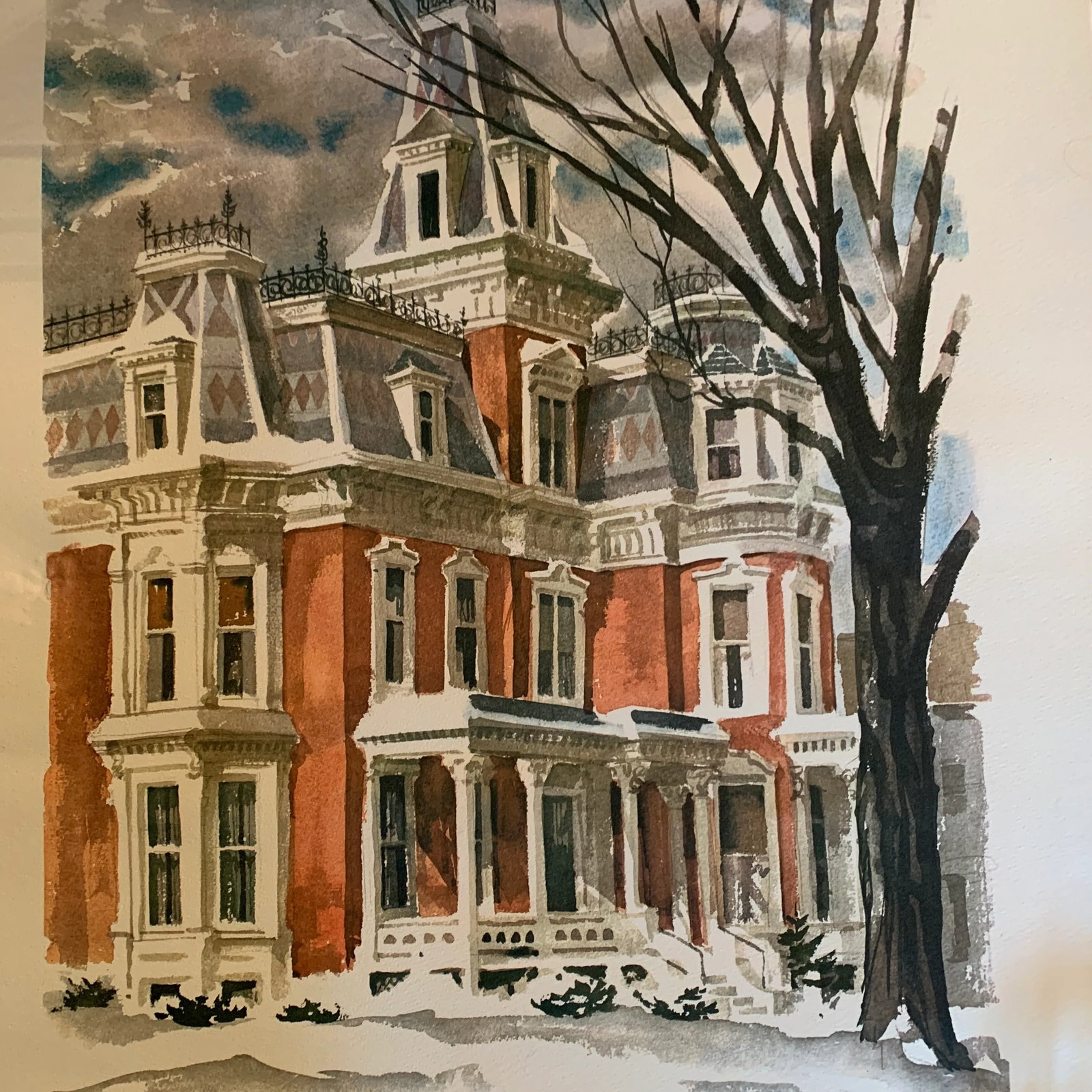 Mid 20th Century Architectural and Coastal Prints - Set of 3 - 4