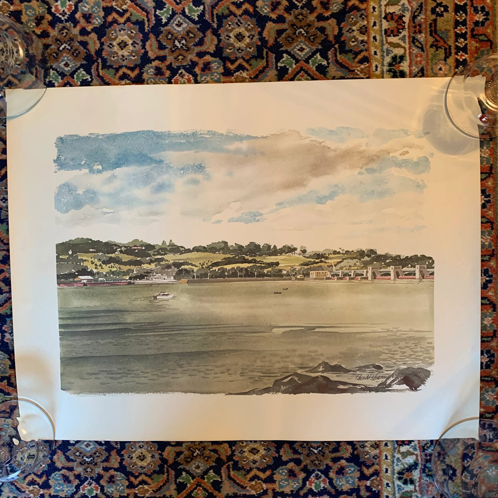 Mid 20th Century Architectural and Coastal Prints - Set of 3 - 9