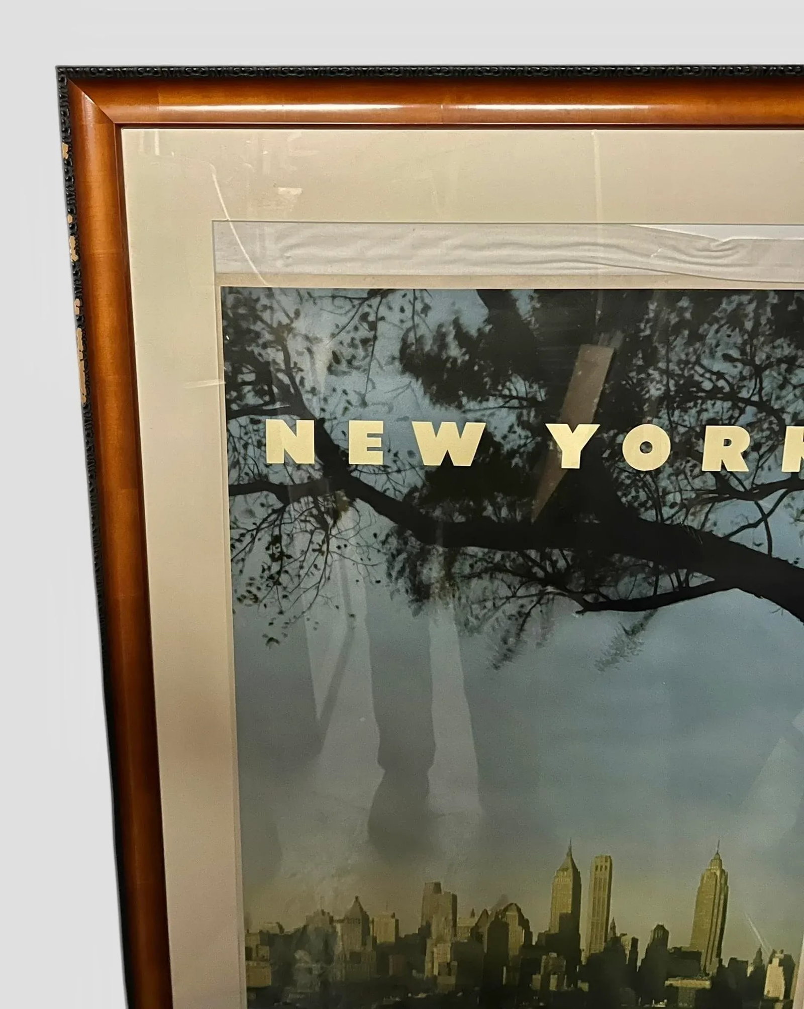 New York Go by Train Pennsylvania Railroad 1949 Large Framed Travel Poster - 3
