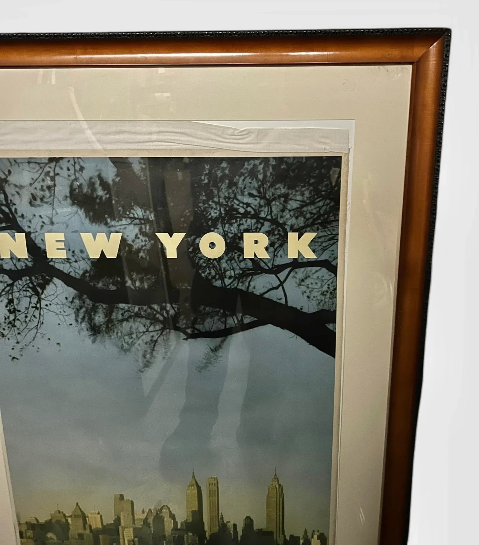 New York Go by Train Pennsylvania Railroad 1949 Large Framed Travel Poster - 4