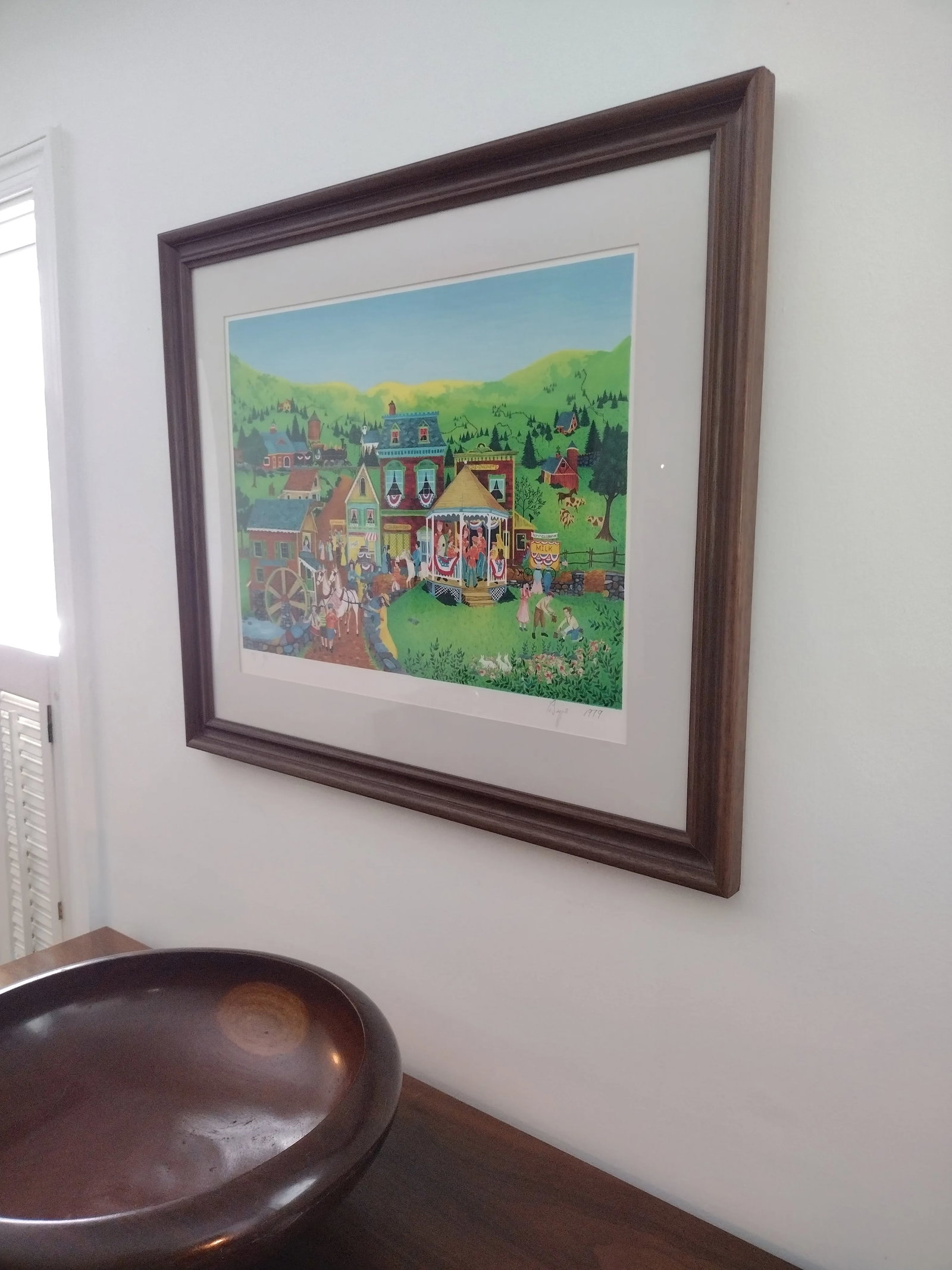 1970s Robert LoGrippo Signed Lithograph "Marching Down Main Street" (1979), Framed - 4