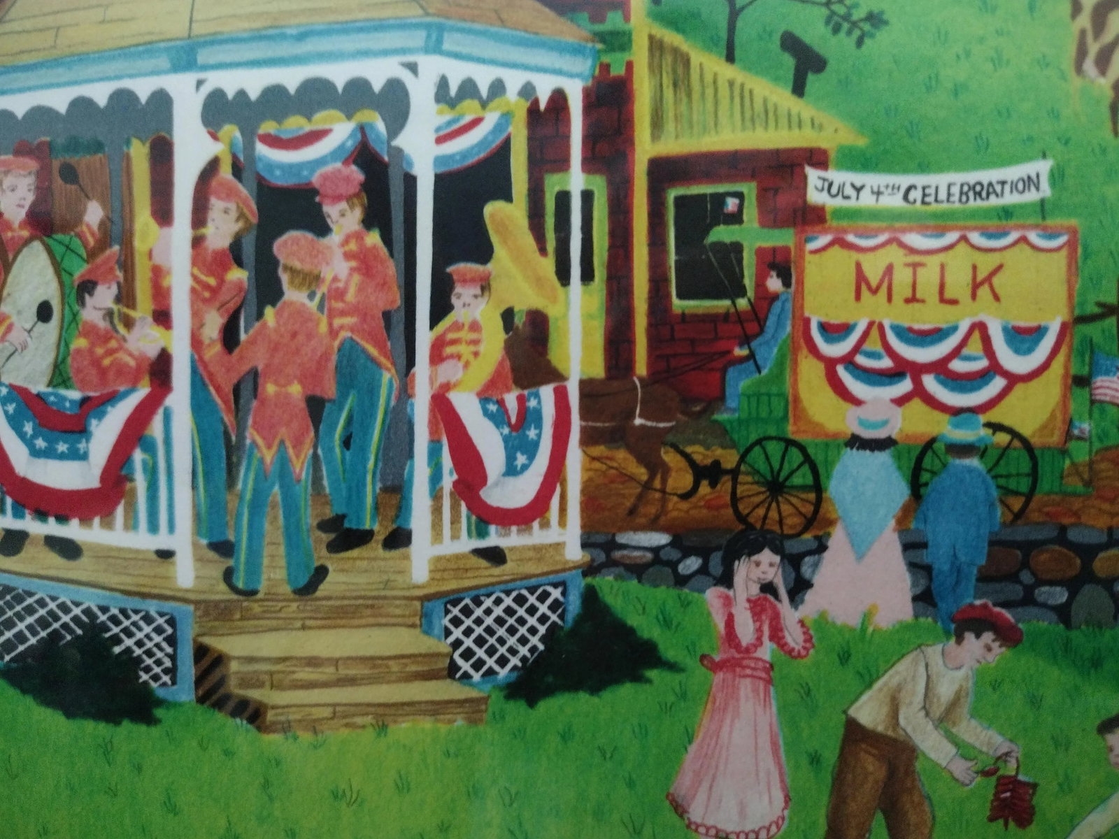 1970s Robert LoGrippo Signed Lithograph "Marching Down Main Street" (1979), Framed - 5