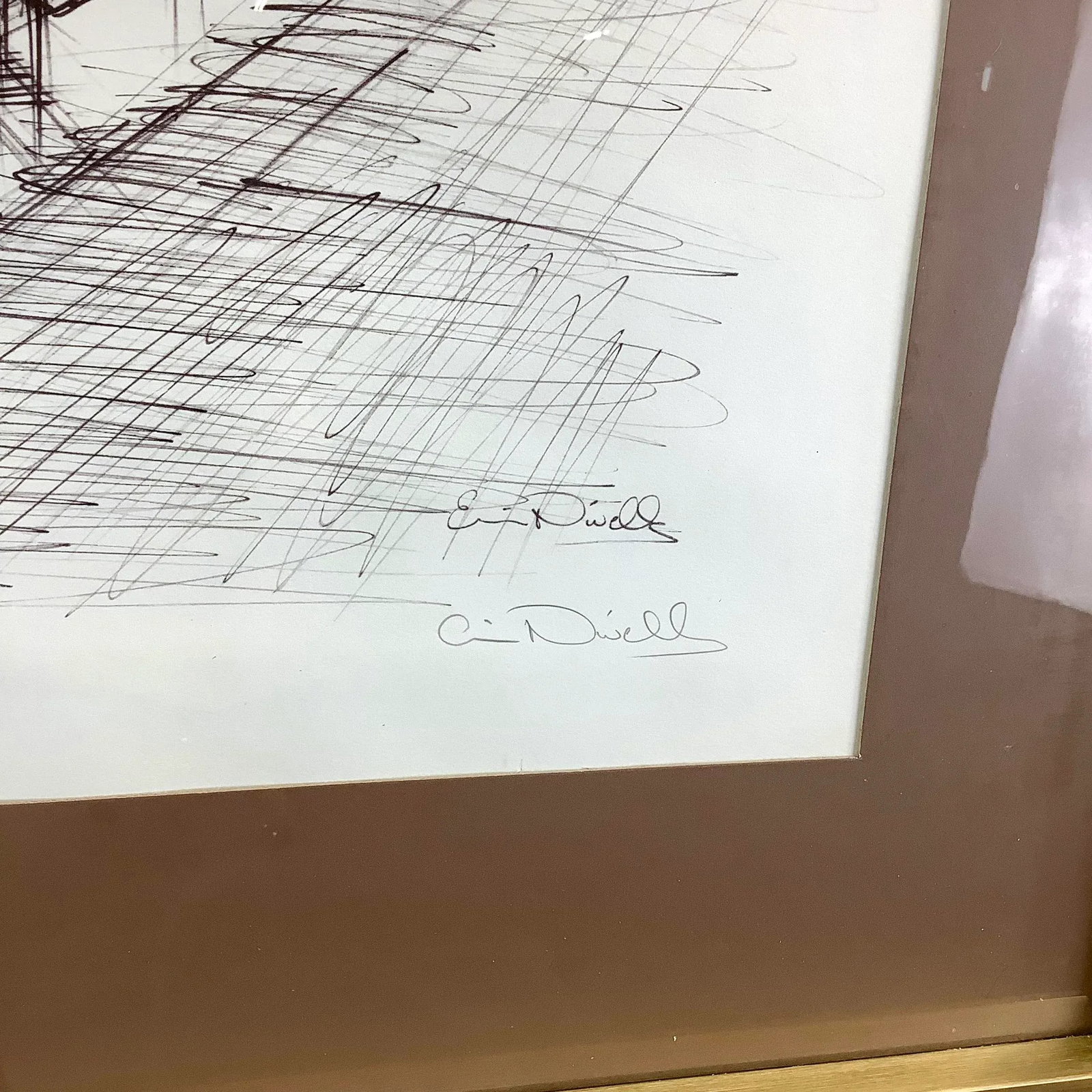 Vintage Nautical Cityscape Lithograph Signed Nivelle - 9