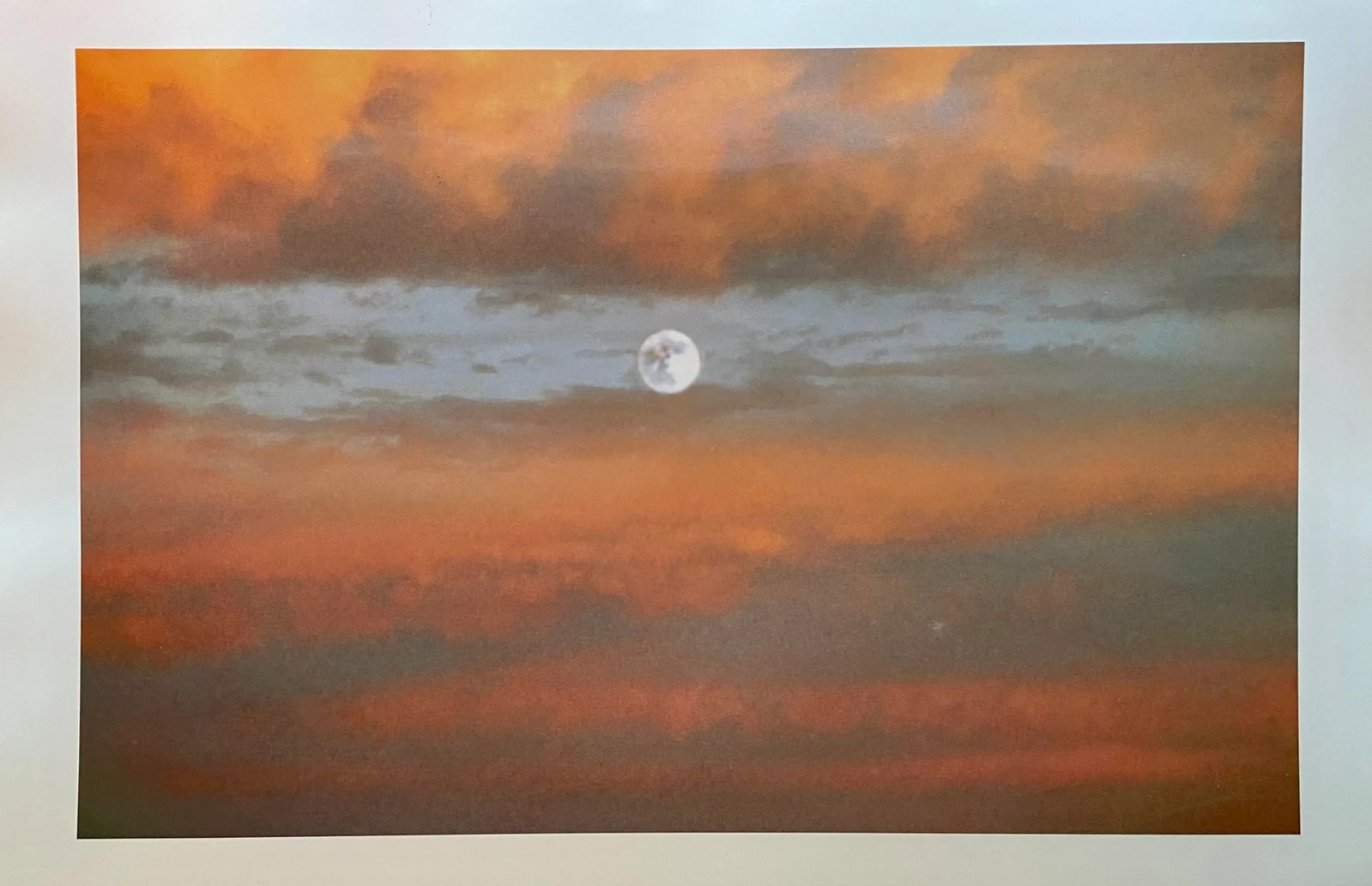 "Moon Rising Through Coral Clouds" Contemporary Landscape Photograph Print from the Estate of Gleb D - 5