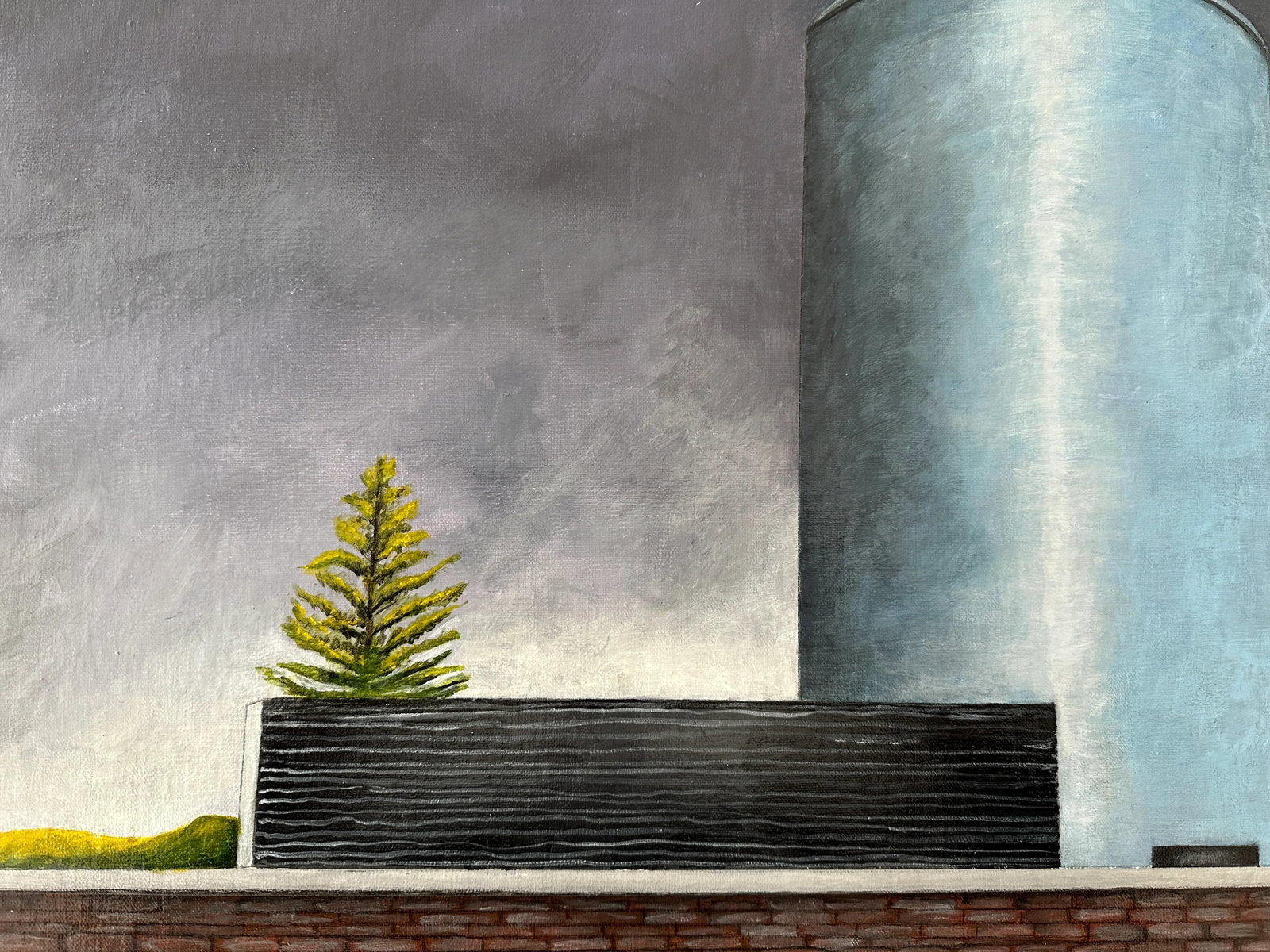 2022 "Anna's Tower" Rustic Architectural Landscape Original Print by Roxanne Ritzel - 2
