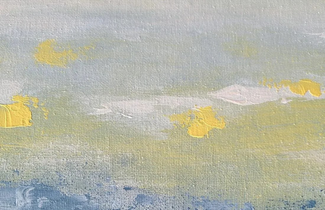 Original Art Contemporary Abstract Expressionist Landscape Acrylic Painting - 4
