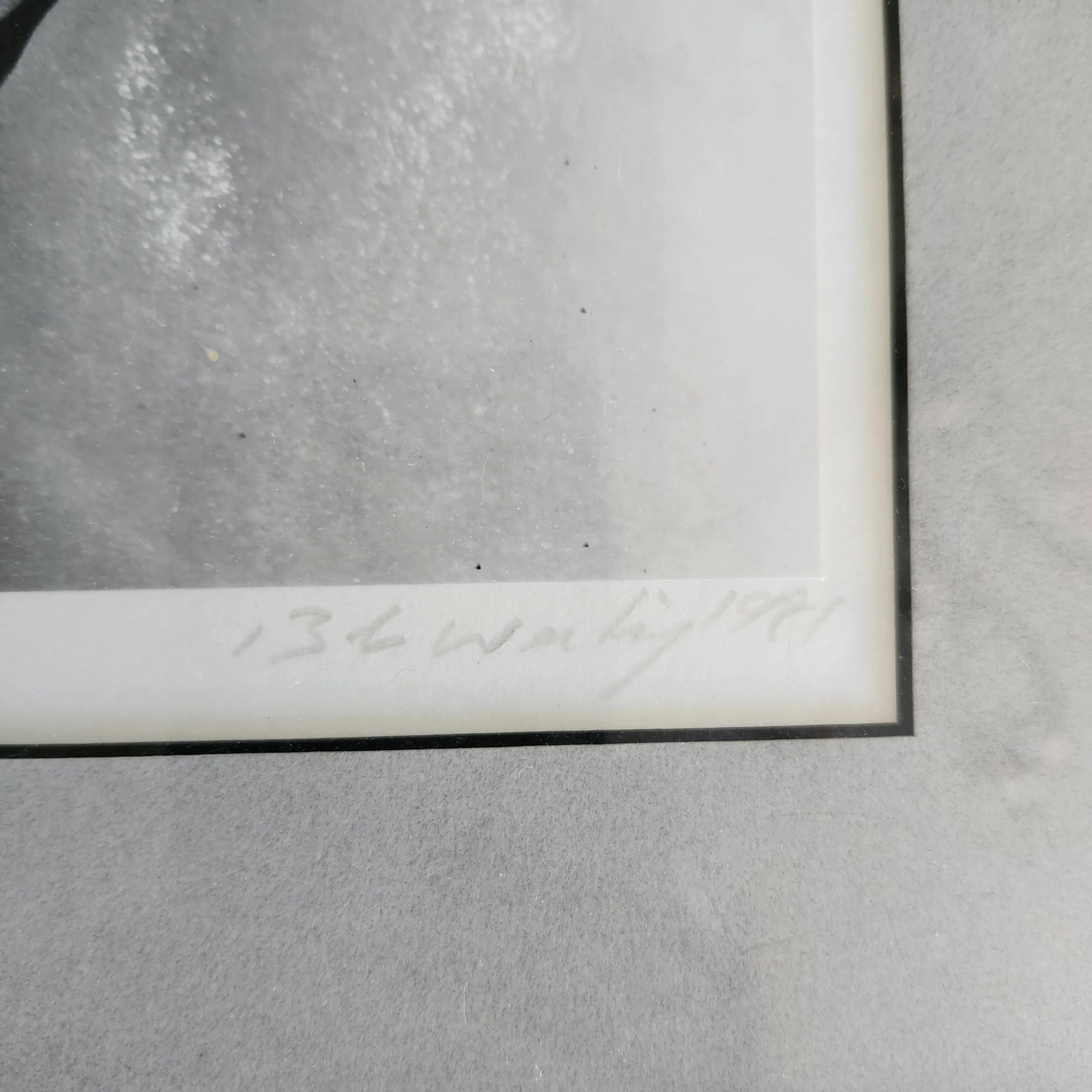 Vintage Robert (Bob) Werling Black and White Photograph Titled "Icebergs" Framed - 2