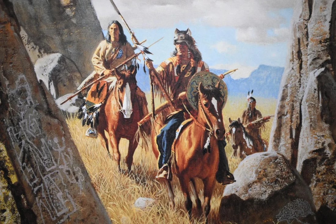 Frank C. McCarthy Signed Limited Edition Print "Where Ancient Ones Had Hunted" 975/1000 W/ Coa - 2