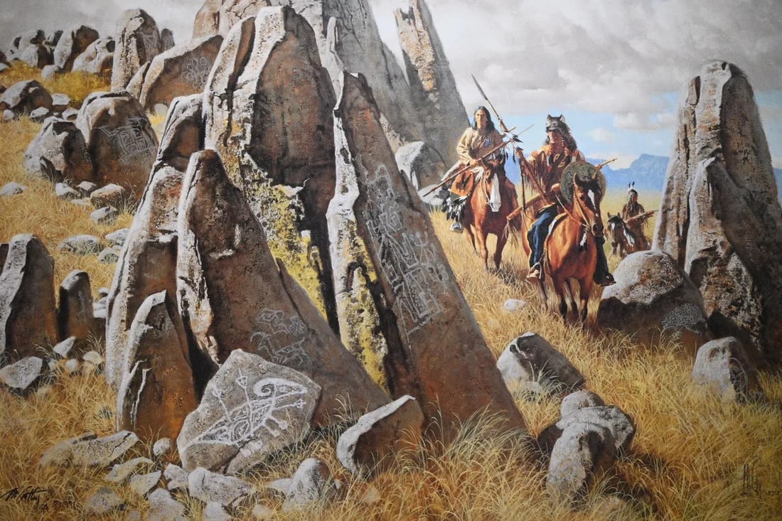 Frank C. McCarthy Signed Limited Edition Print "Where Ancient Ones Had Hunted" 975/1000 W/ Coa - 3