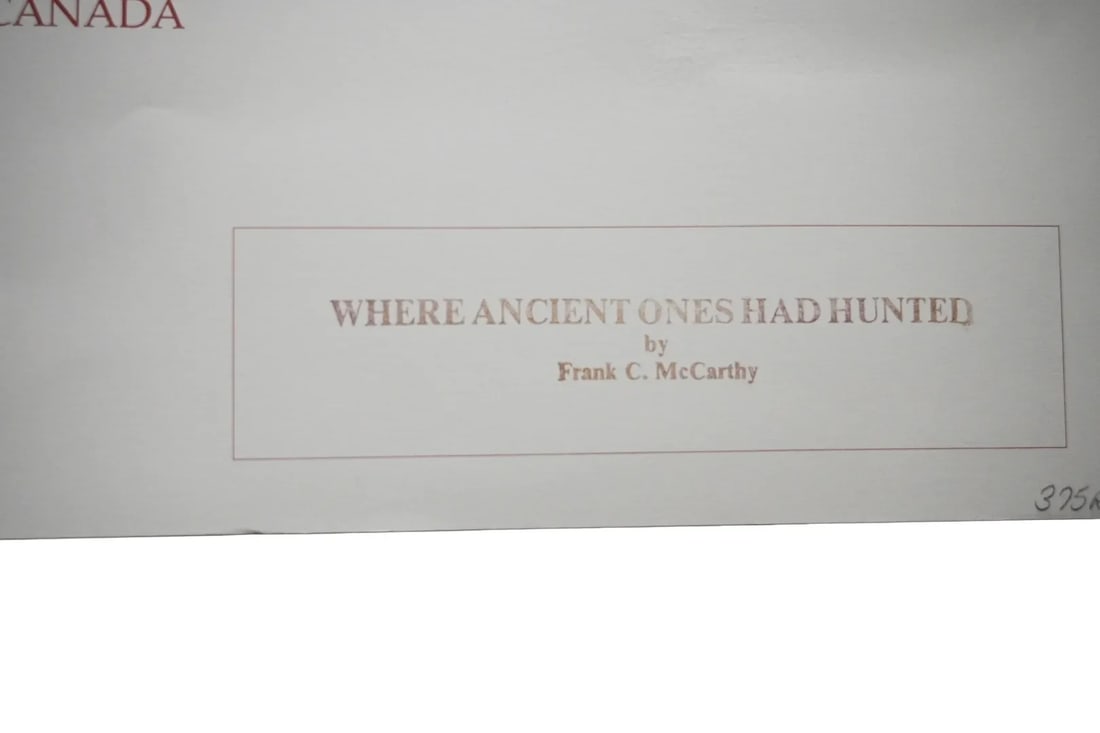 Frank C. McCarthy Signed Limited Edition Print "Where Ancient Ones Had Hunted" 975/1000 W/ Coa - 9