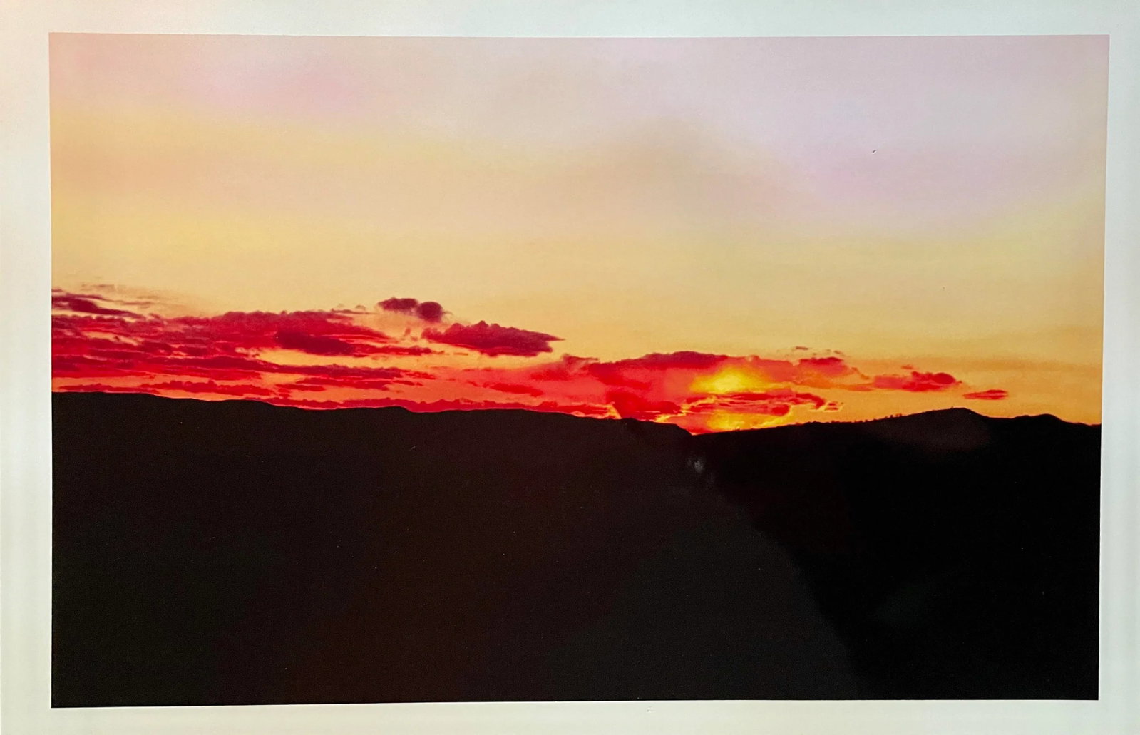"Sunset Sky and Mountain Silhouette" Contemporary Landscape Photograph Print from the Estate of Gleb - 5