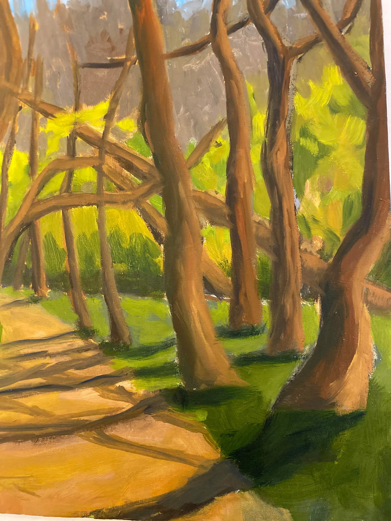 Contemporary Landscape Oil Painting "Path at James River Park" by Teresa DiMarco - 2