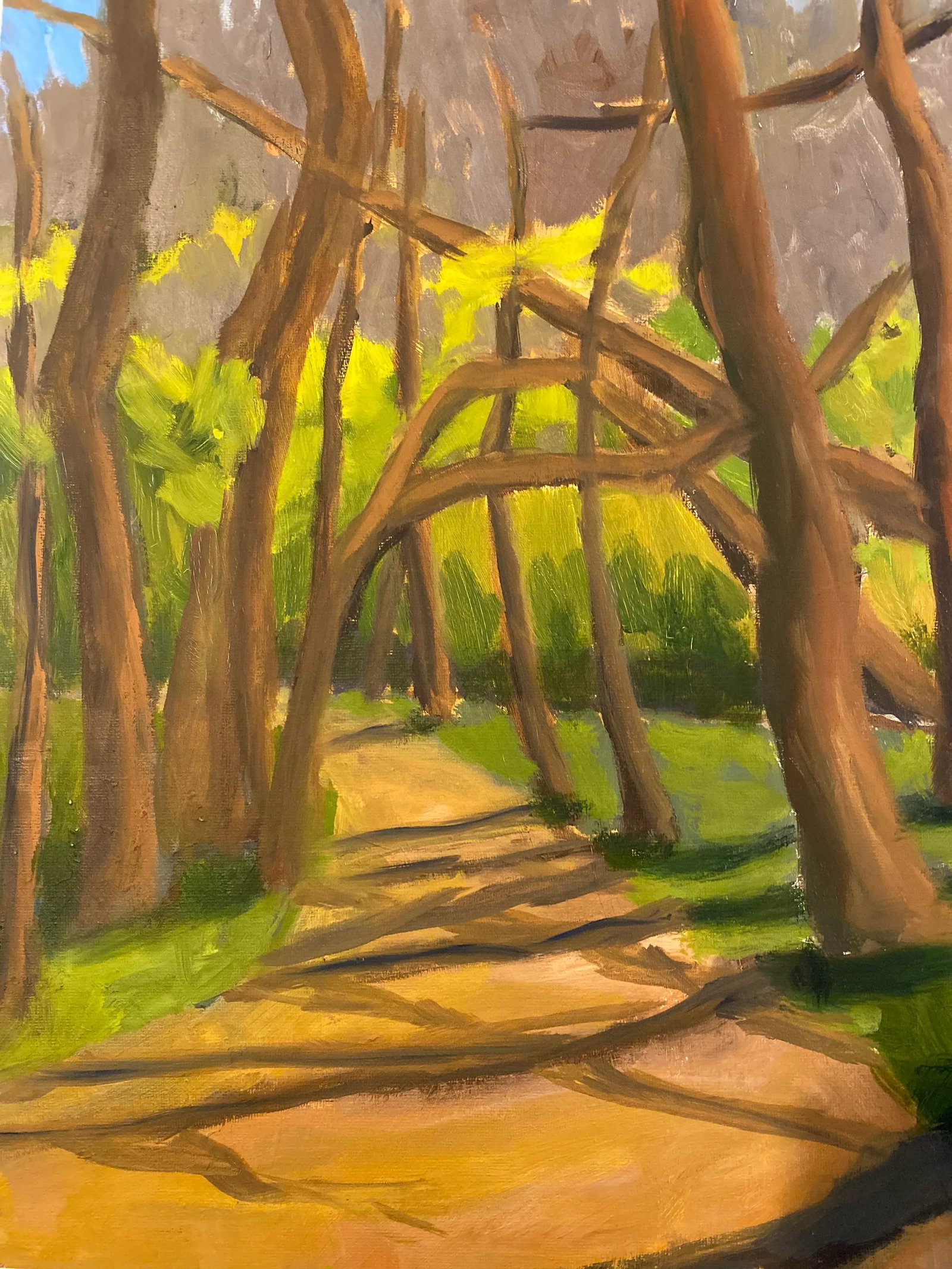 Contemporary Landscape Oil Painting "Path at James River Park" by Teresa DiMarco - 3