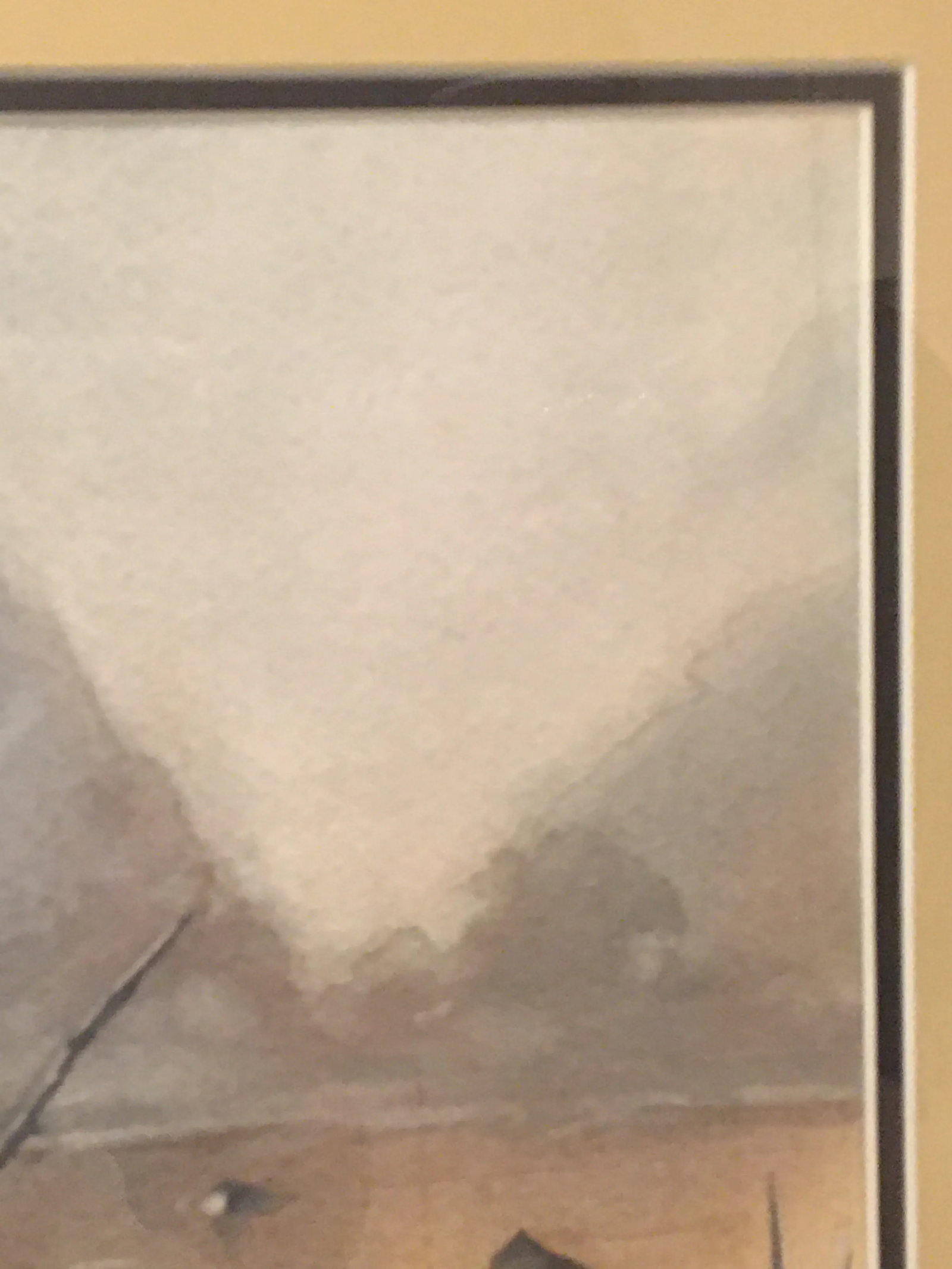Vintage "Li River China" Watercolor Painting by Molly Rice, Framed - 4