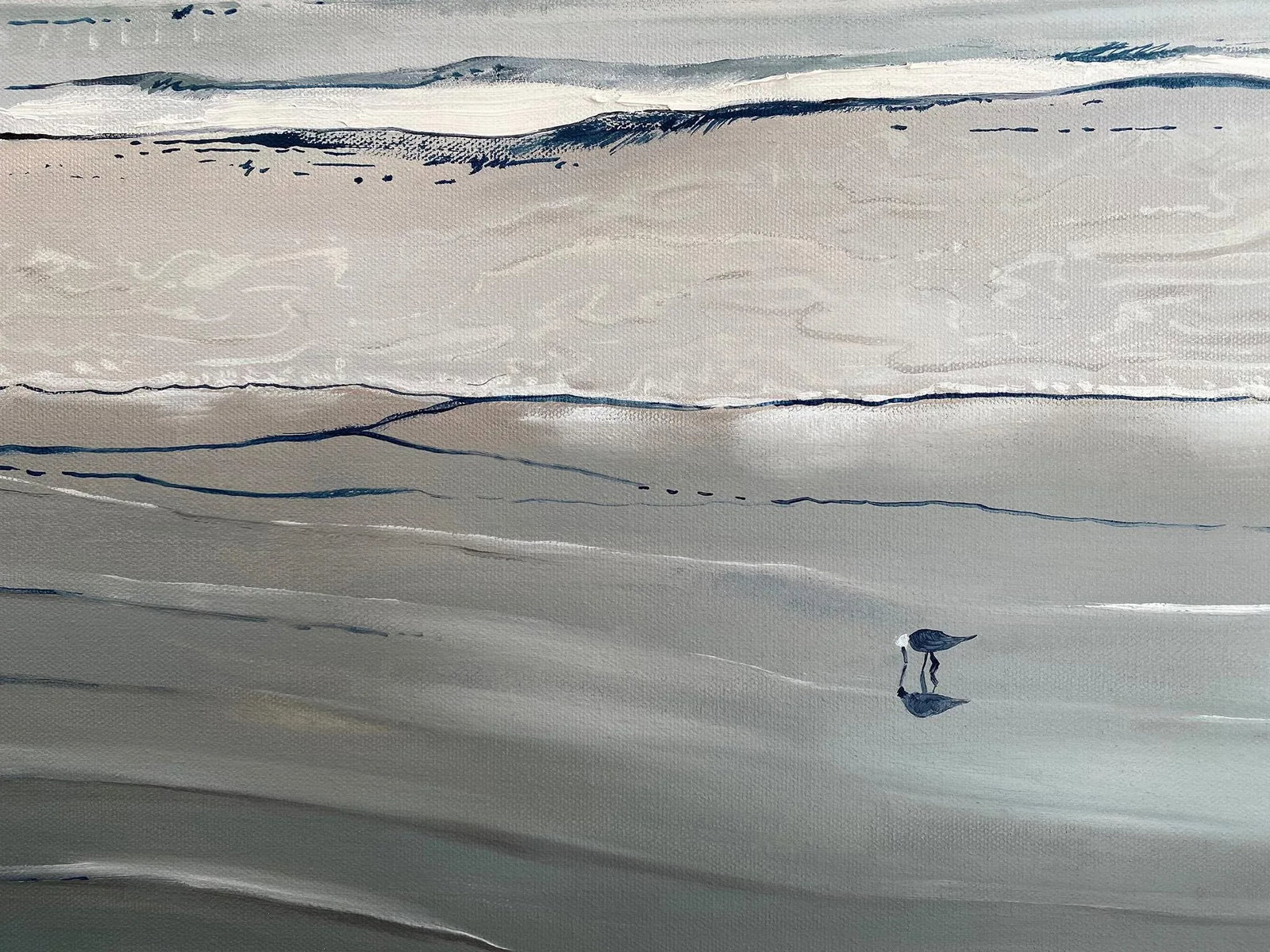 "Reflecting" Contemporary Seascape Oil Painting by Jessica Fairley - 4