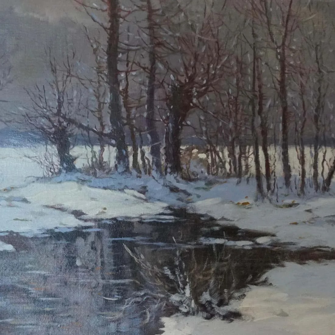 Constantin Alexandrovitch Westchiloff "Moonlit Meadows In The Snow" - 3
