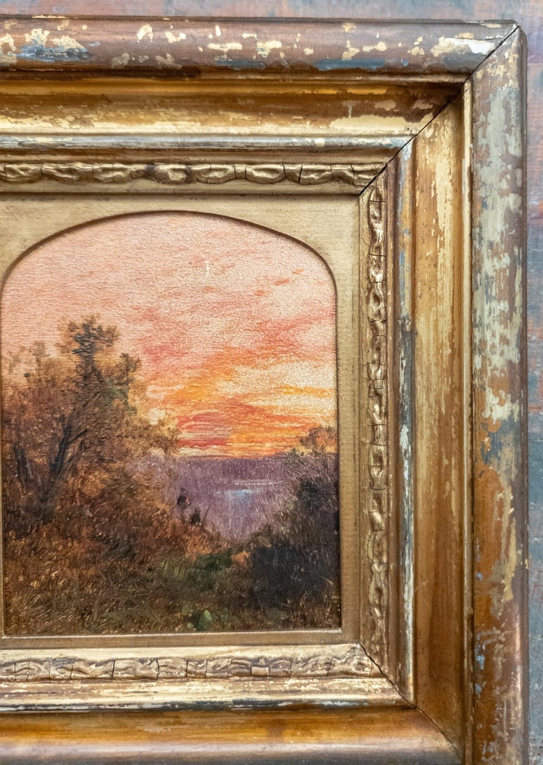 19th Century American Luminist Hudson River School Landscape Painting - 4