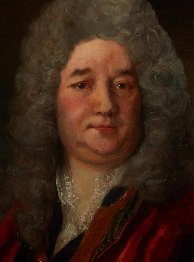 Early 18th Century French Portrait Painting of a Nobleman, Attributed to Henri Millot - 5