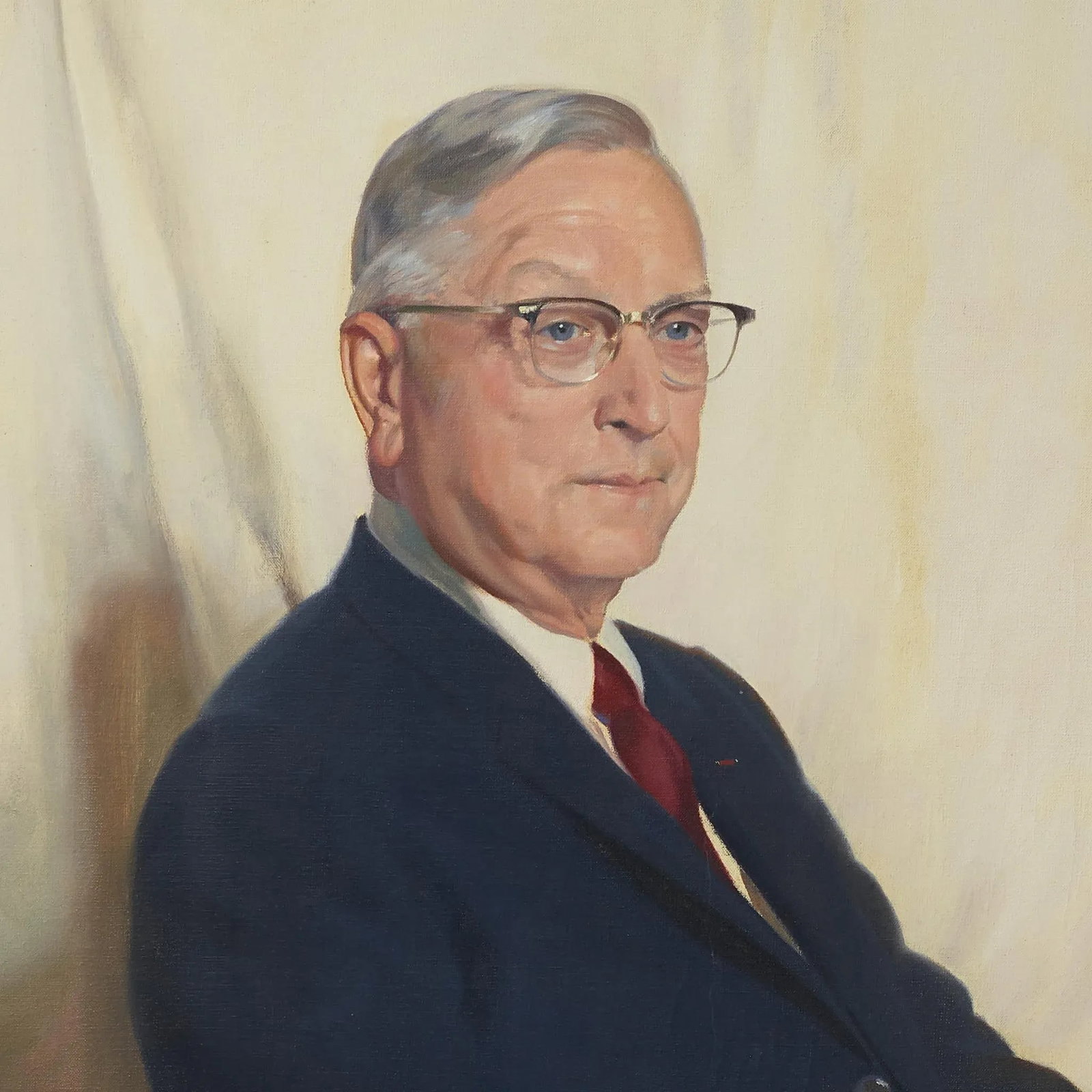 Oil on Canvas Portrait Painting of Clark Thomson Painted by Albert Murray - 3